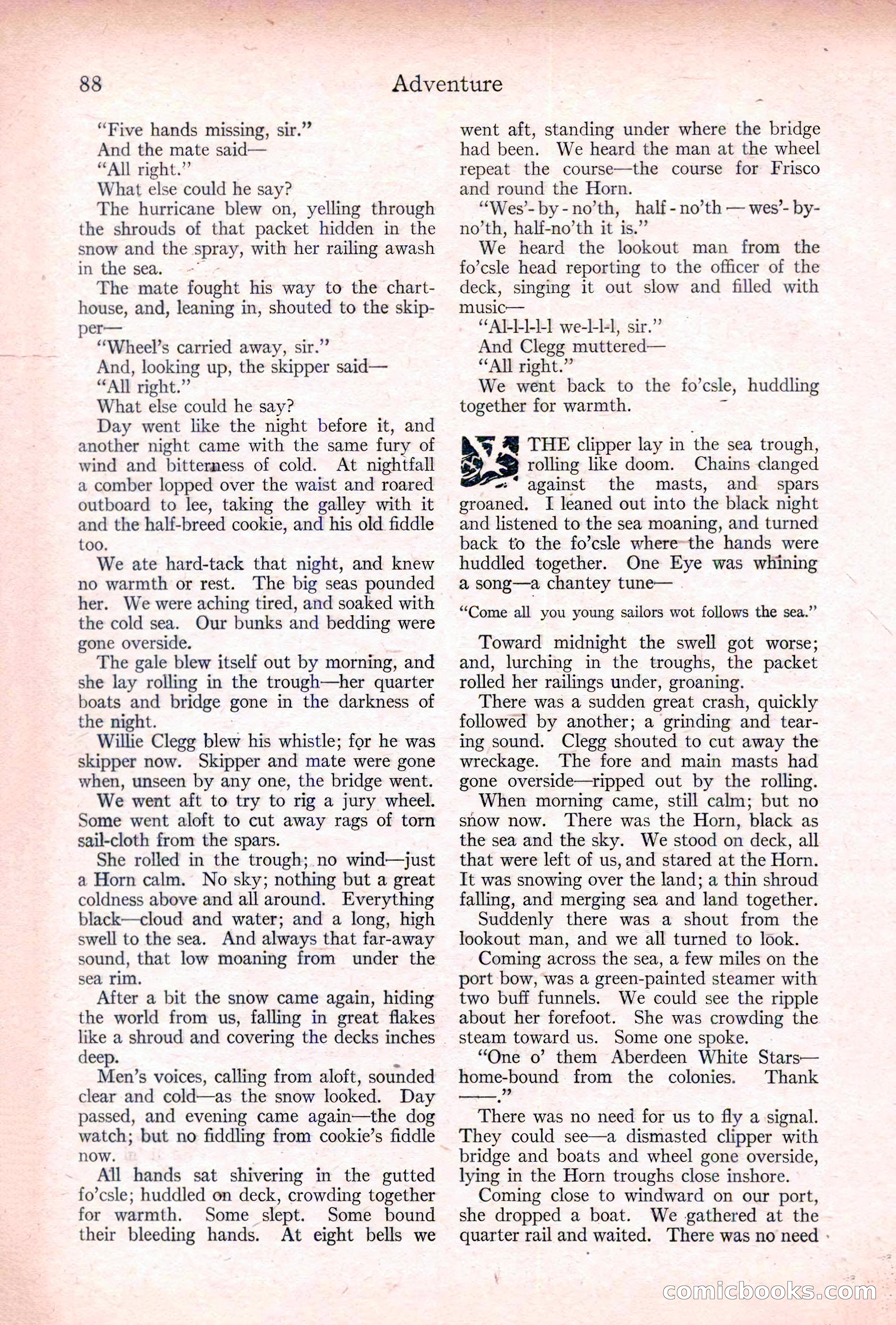 Adventure, January 20, 1922 — page 90 of 196