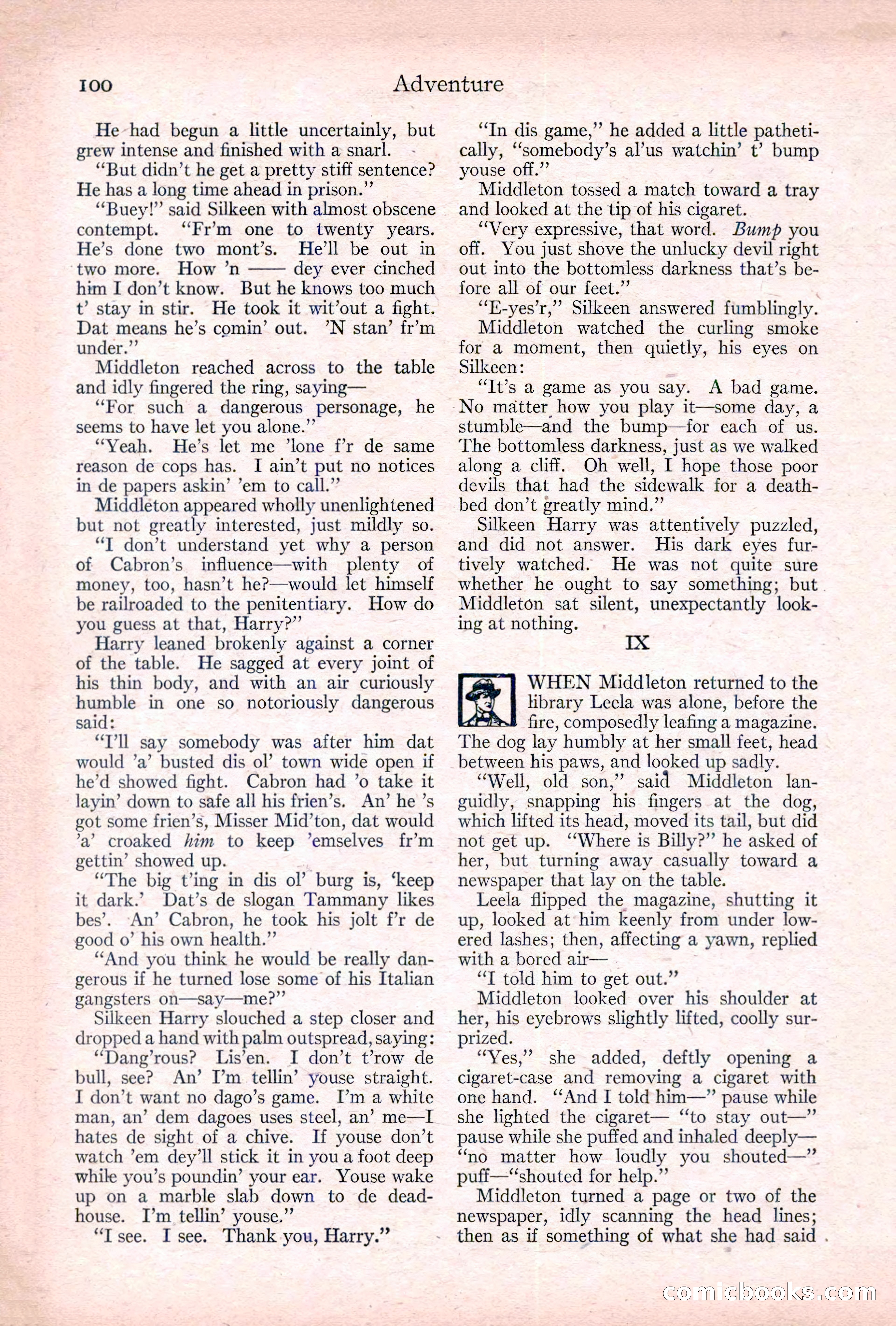 Adventure, January 20, 1922 — page 102 of 196
