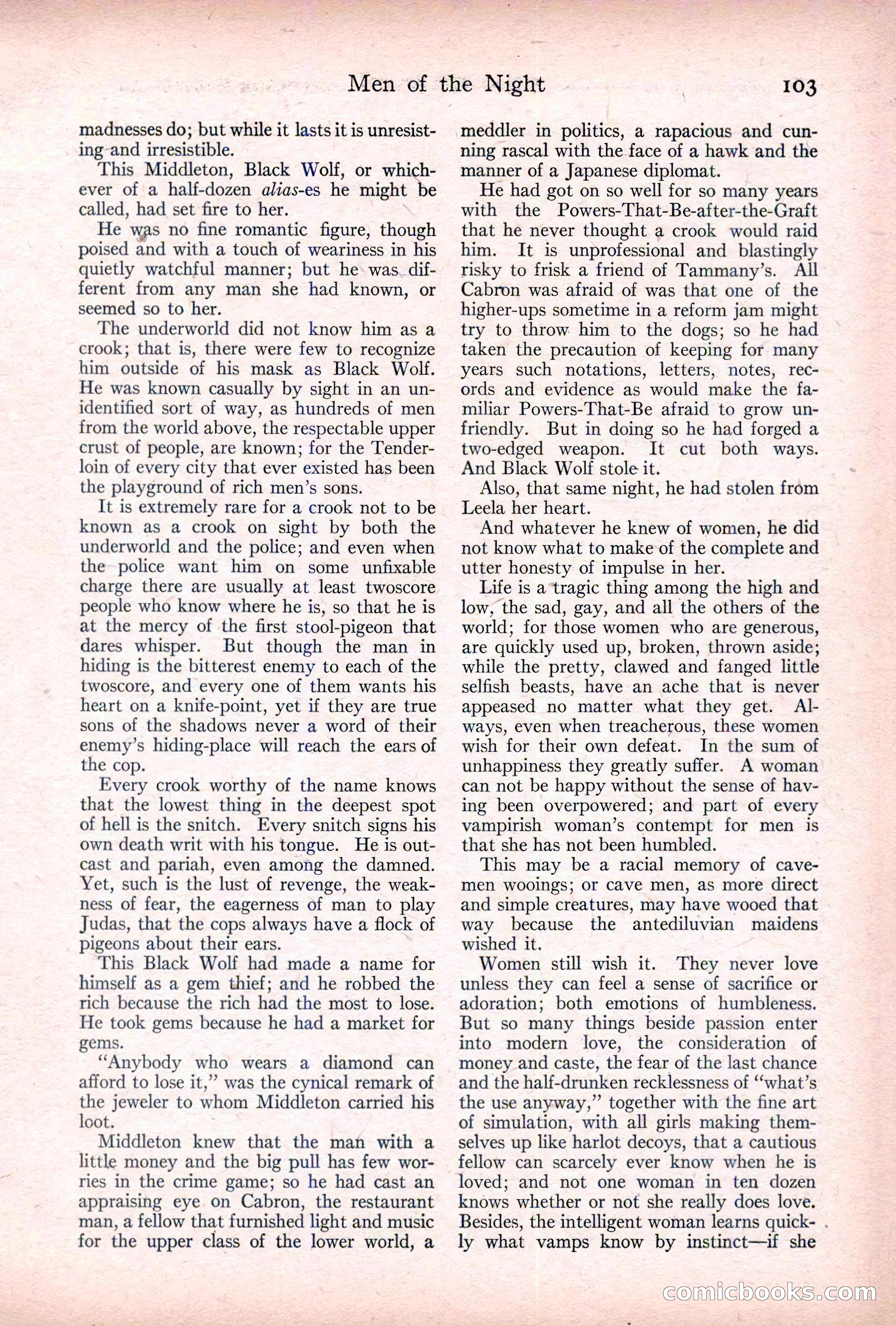 Adventure, January 20, 1922 — page 105 of 196