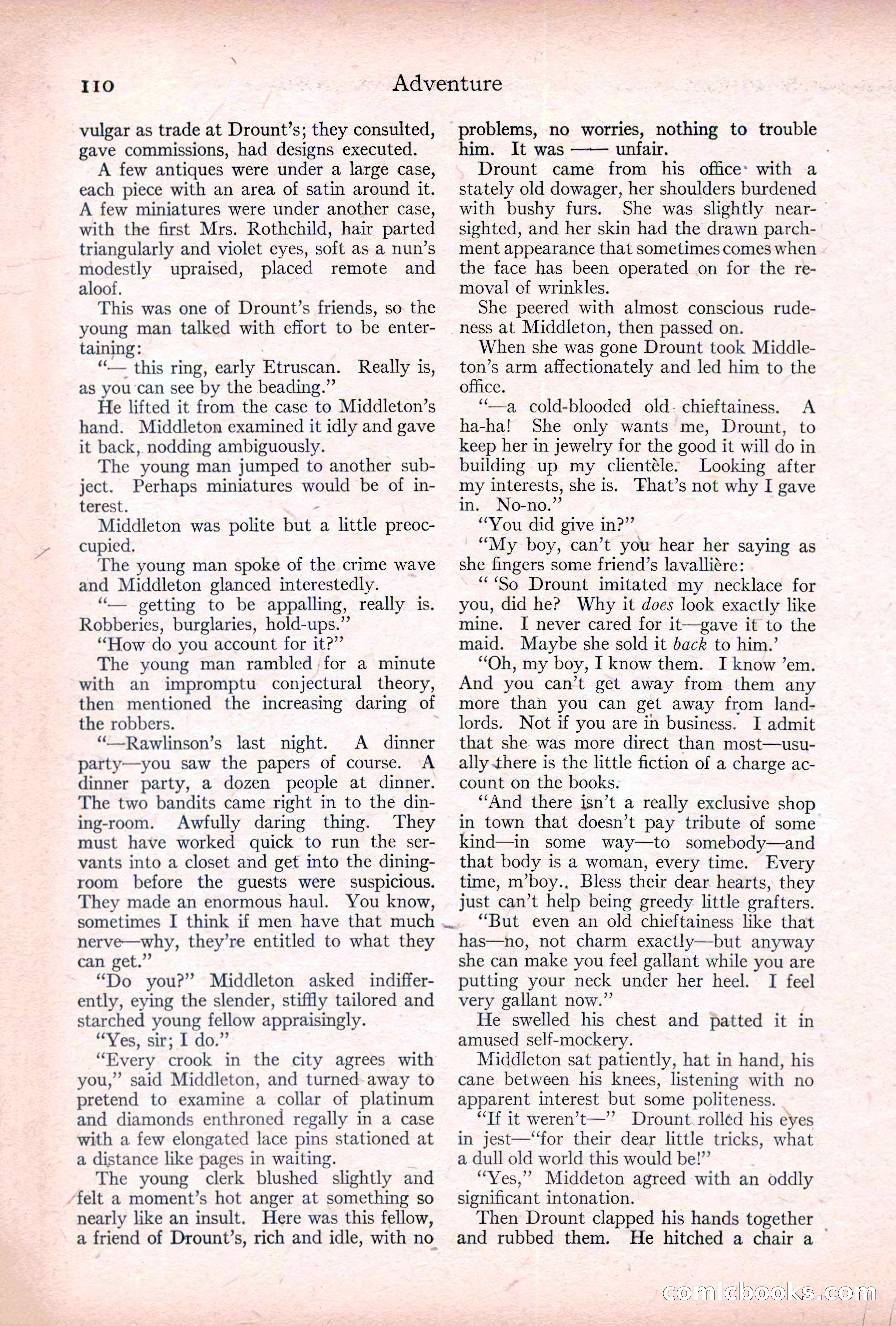Adventure, January 20, 1922 — page 112 of 196
