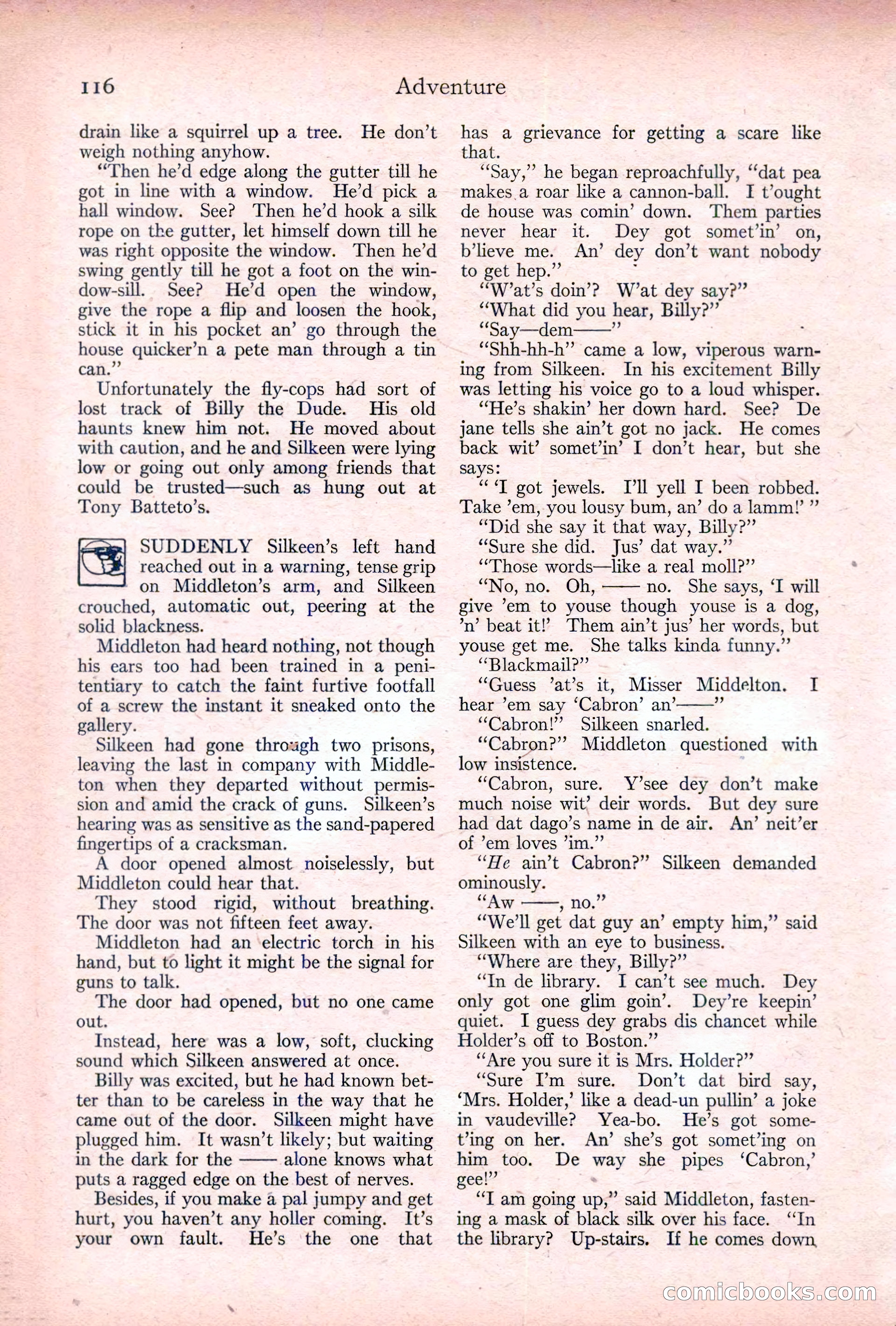 Adventure, January 20, 1922 — page 118 of 196