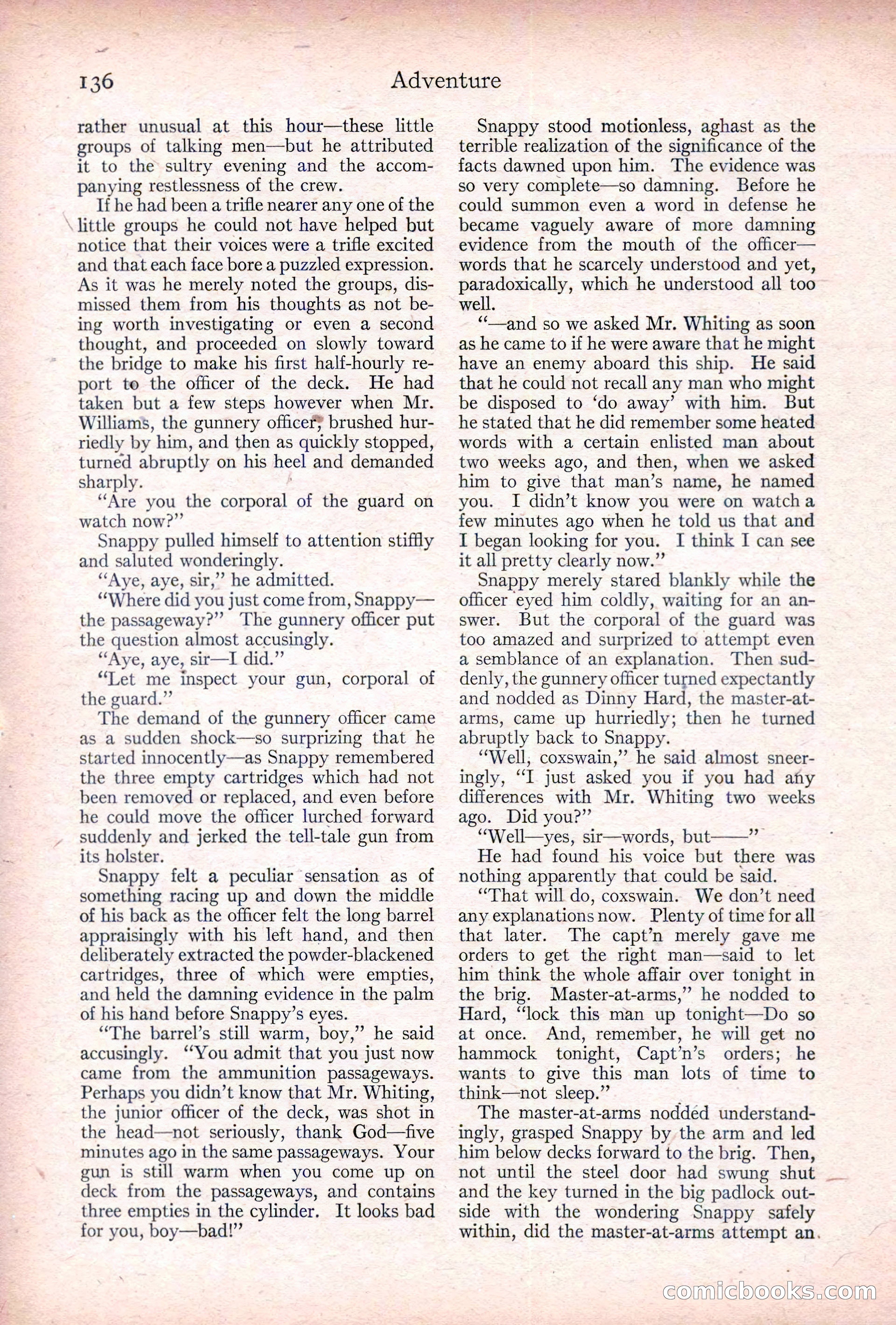 Adventure, January 20, 1922 — page 138 of 196