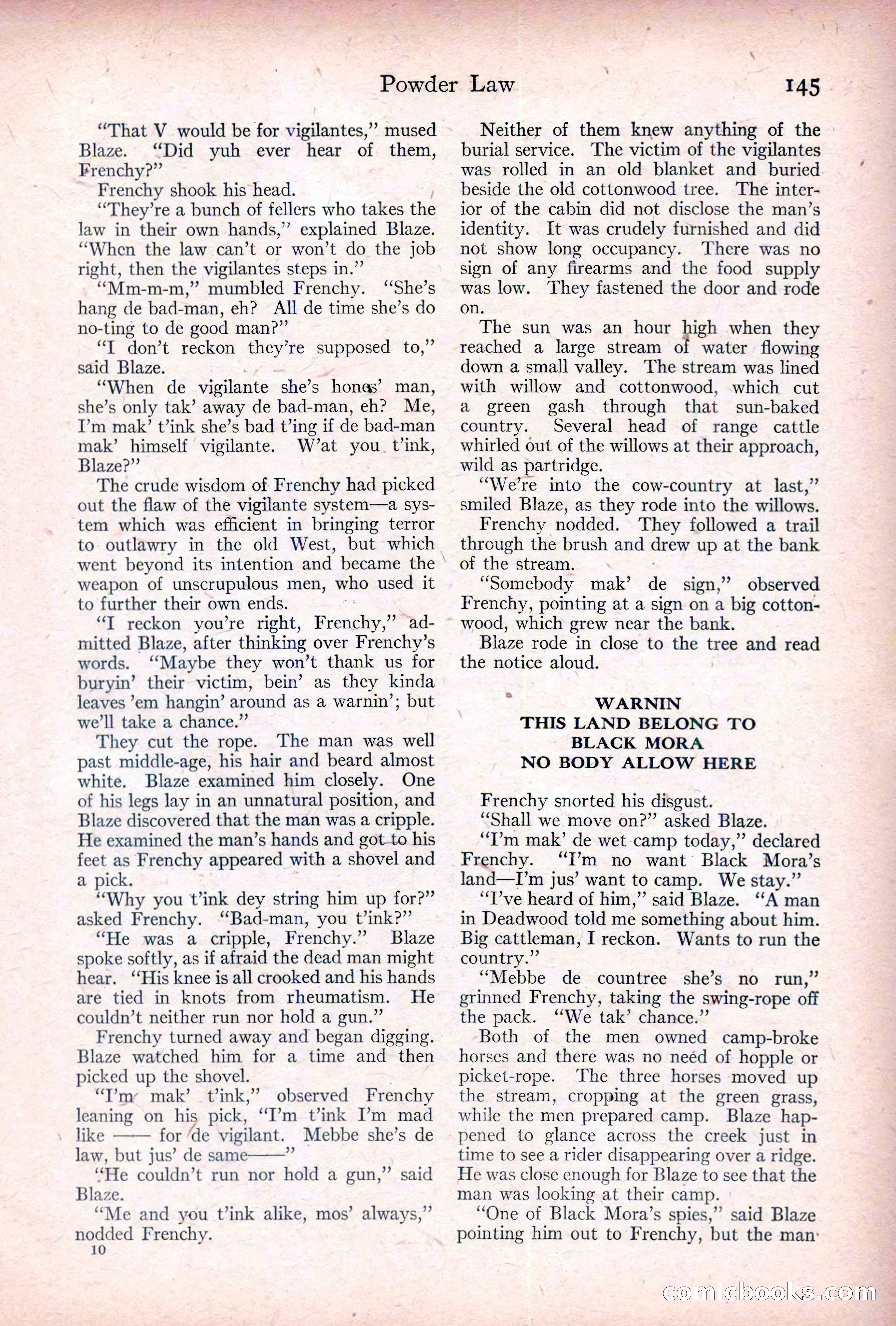 Adventure, January 20, 1922 — page 147 of 196