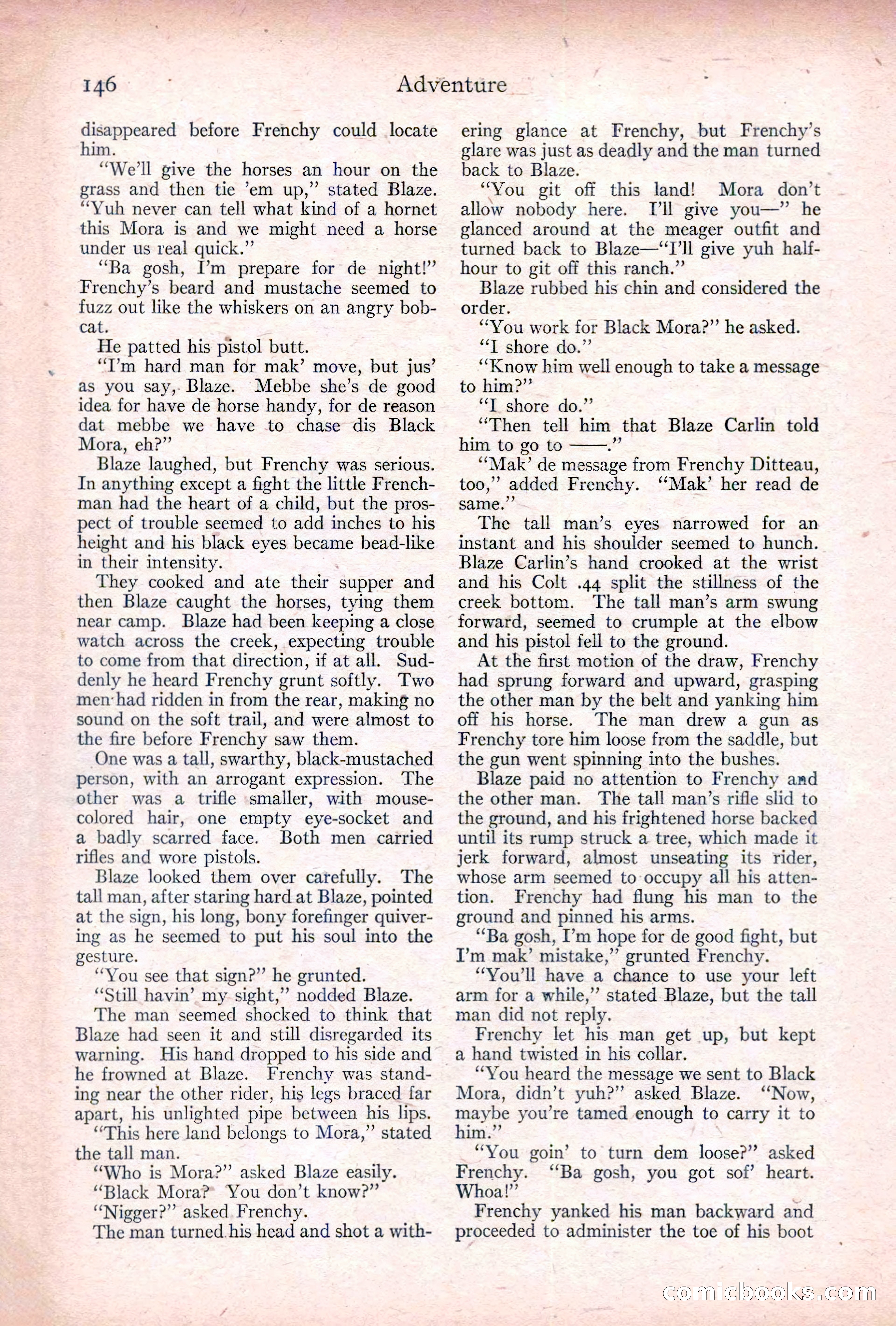 Adventure, January 20, 1922 — page 148 of 196