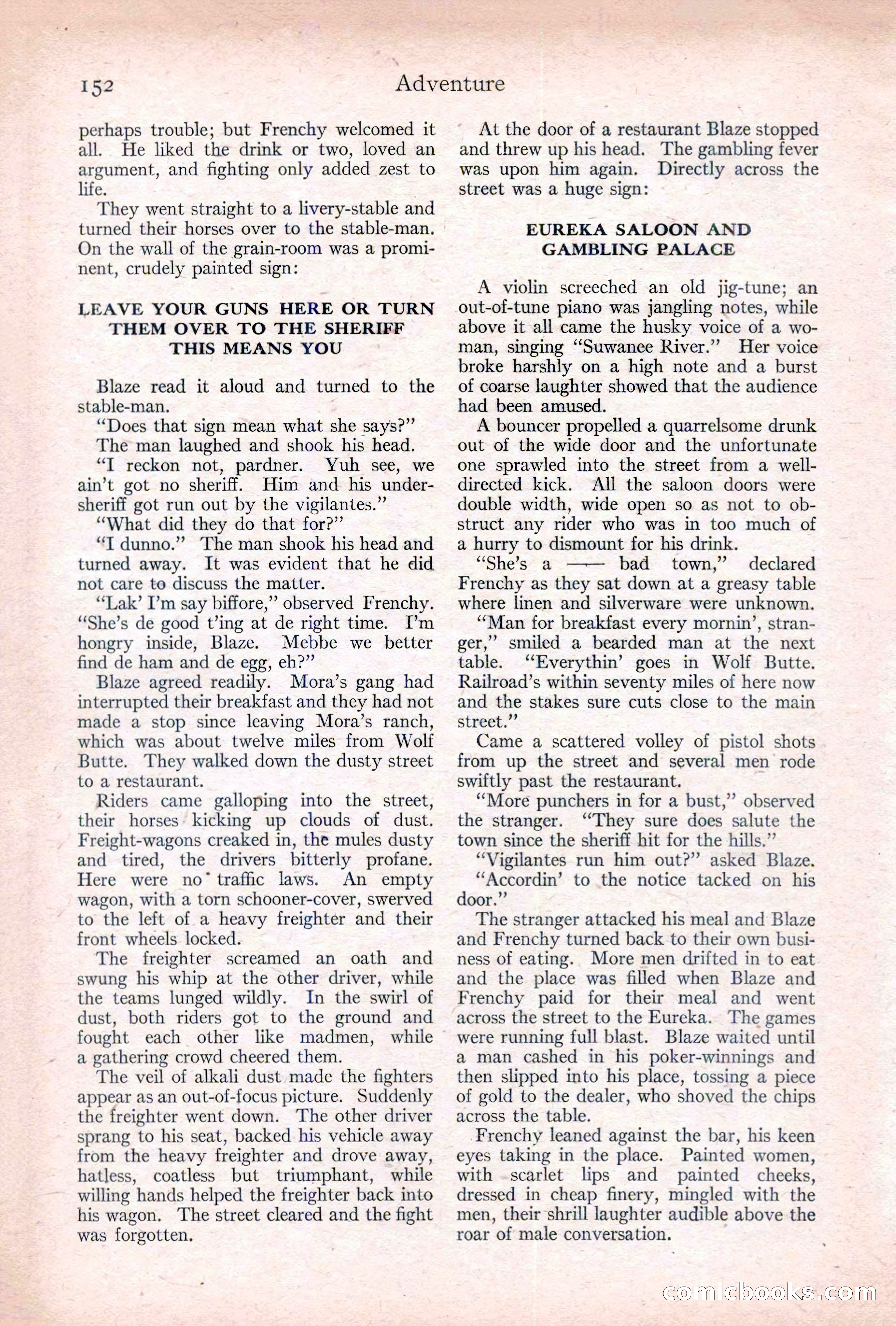 Adventure, January 20, 1922 — page 154 of 196