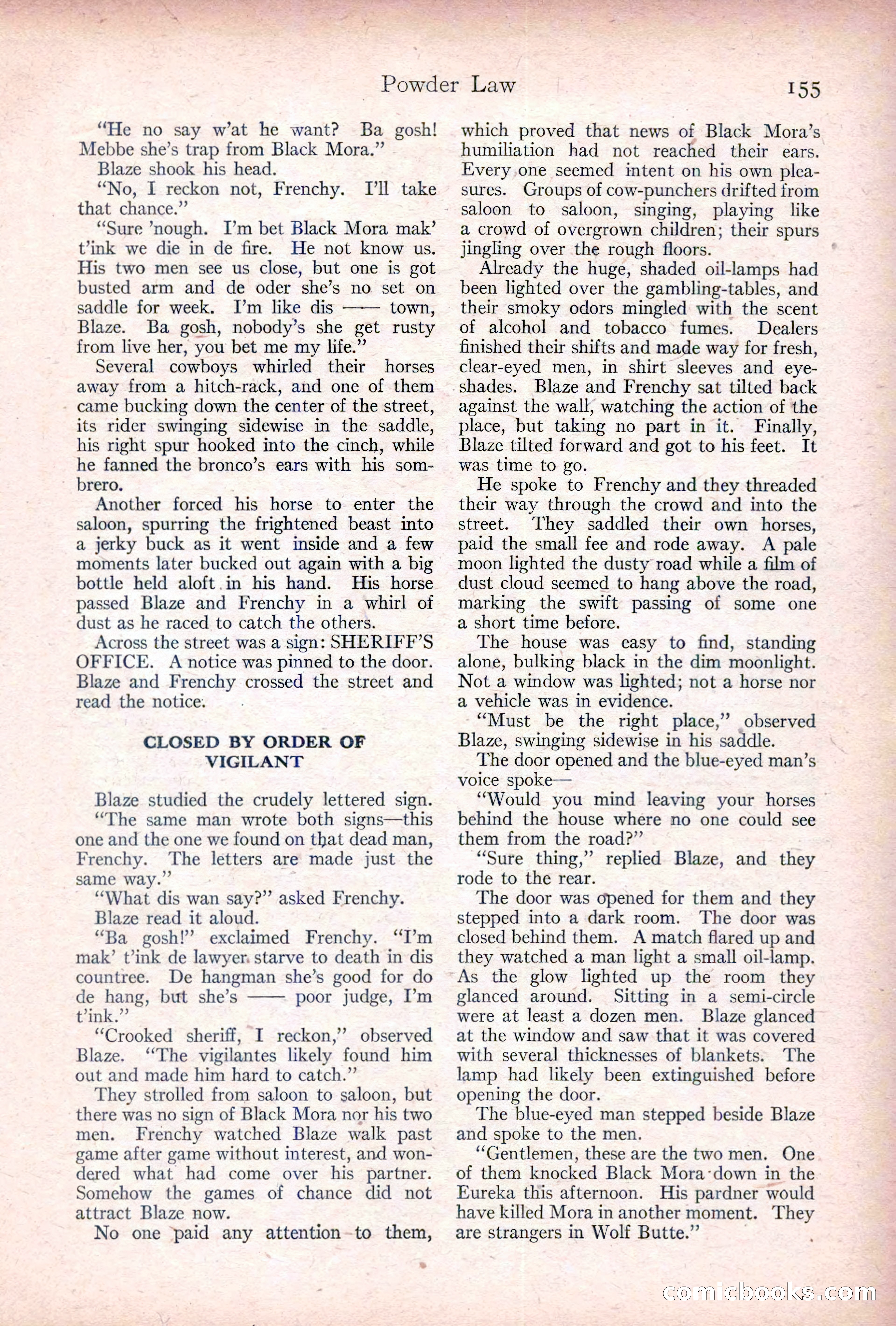 Adventure, January 20, 1922 — page 157 of 196
