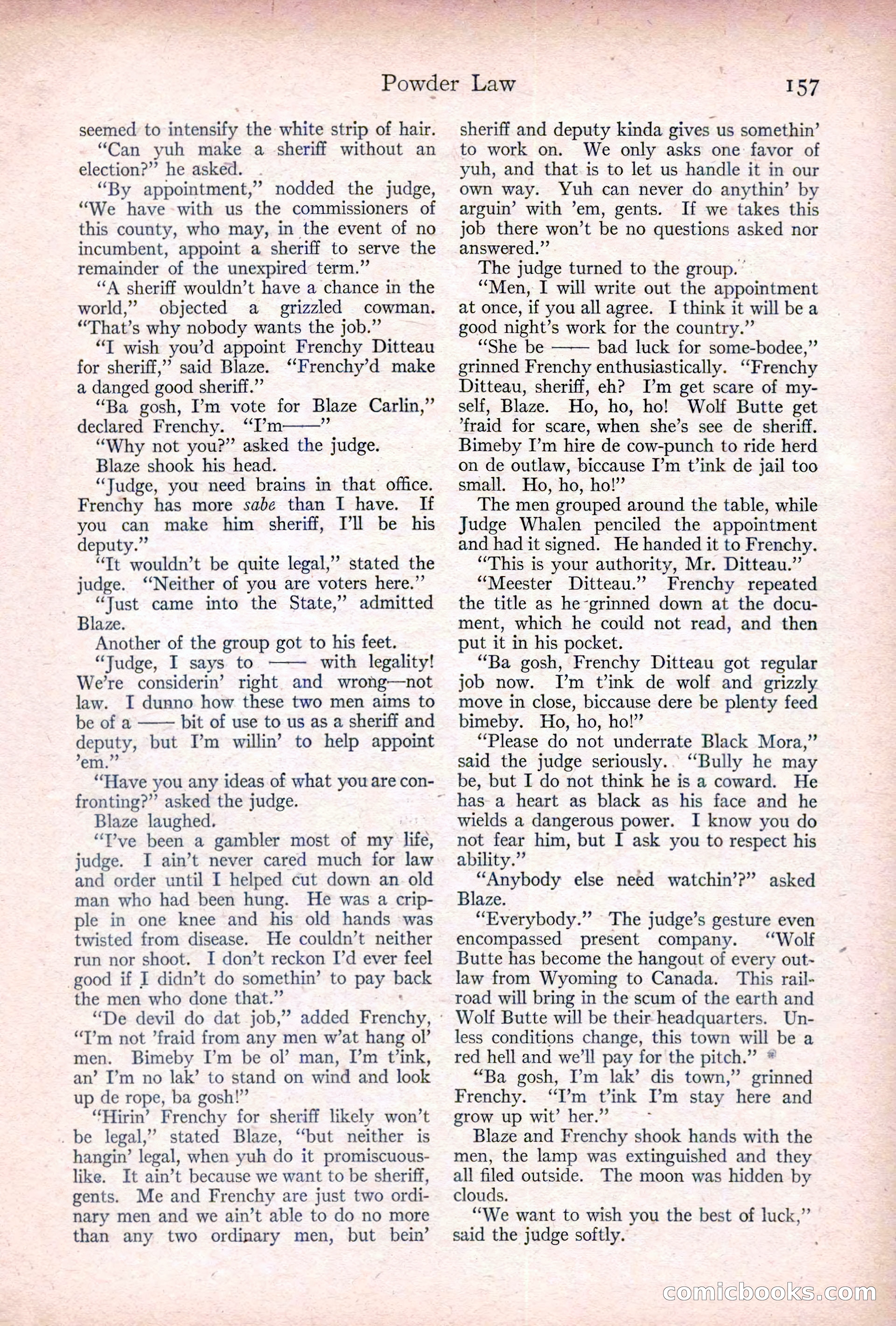 Adventure, January 20, 1922 — page 159 of 196