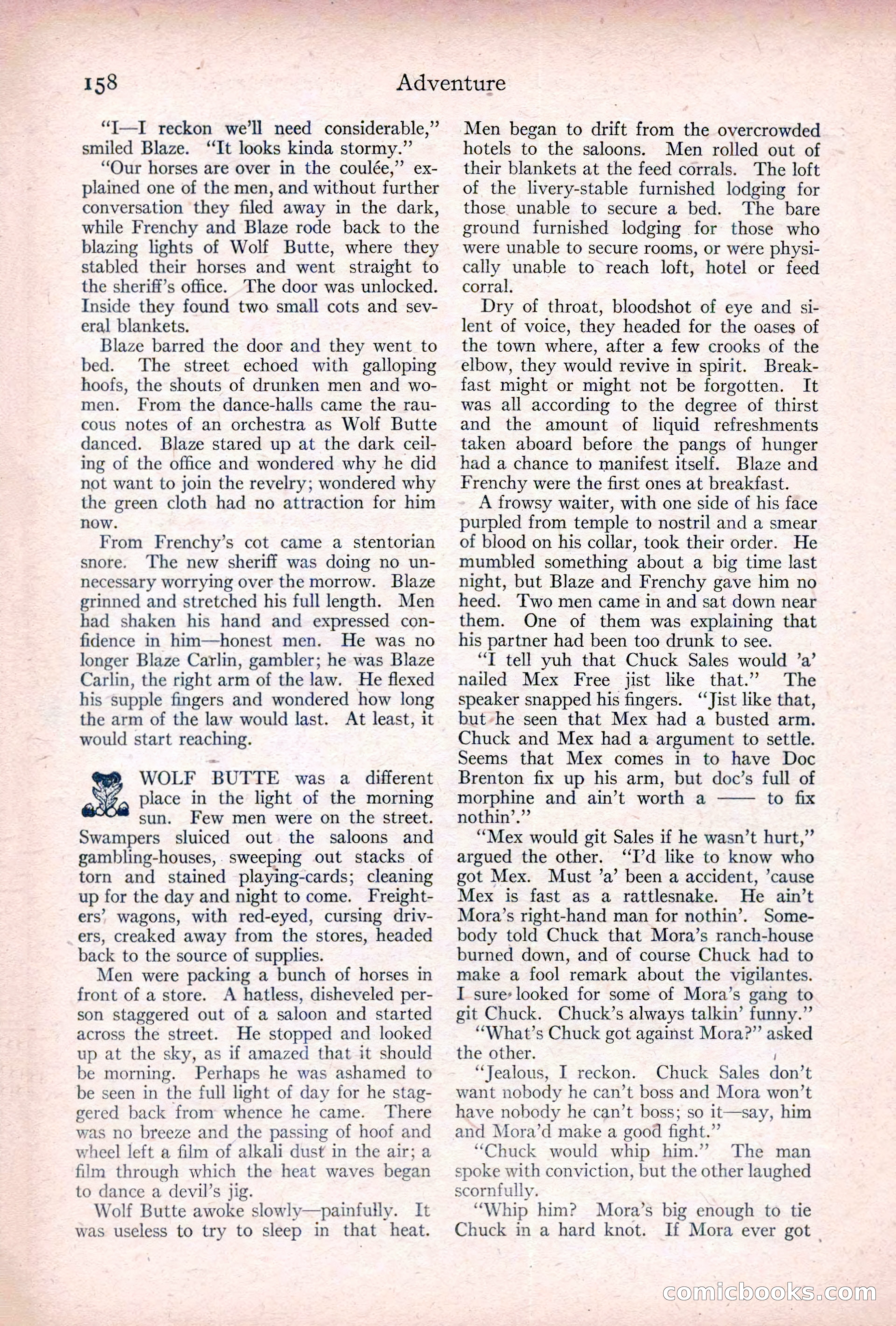 Adventure, January 20, 1922 — page 160 of 196