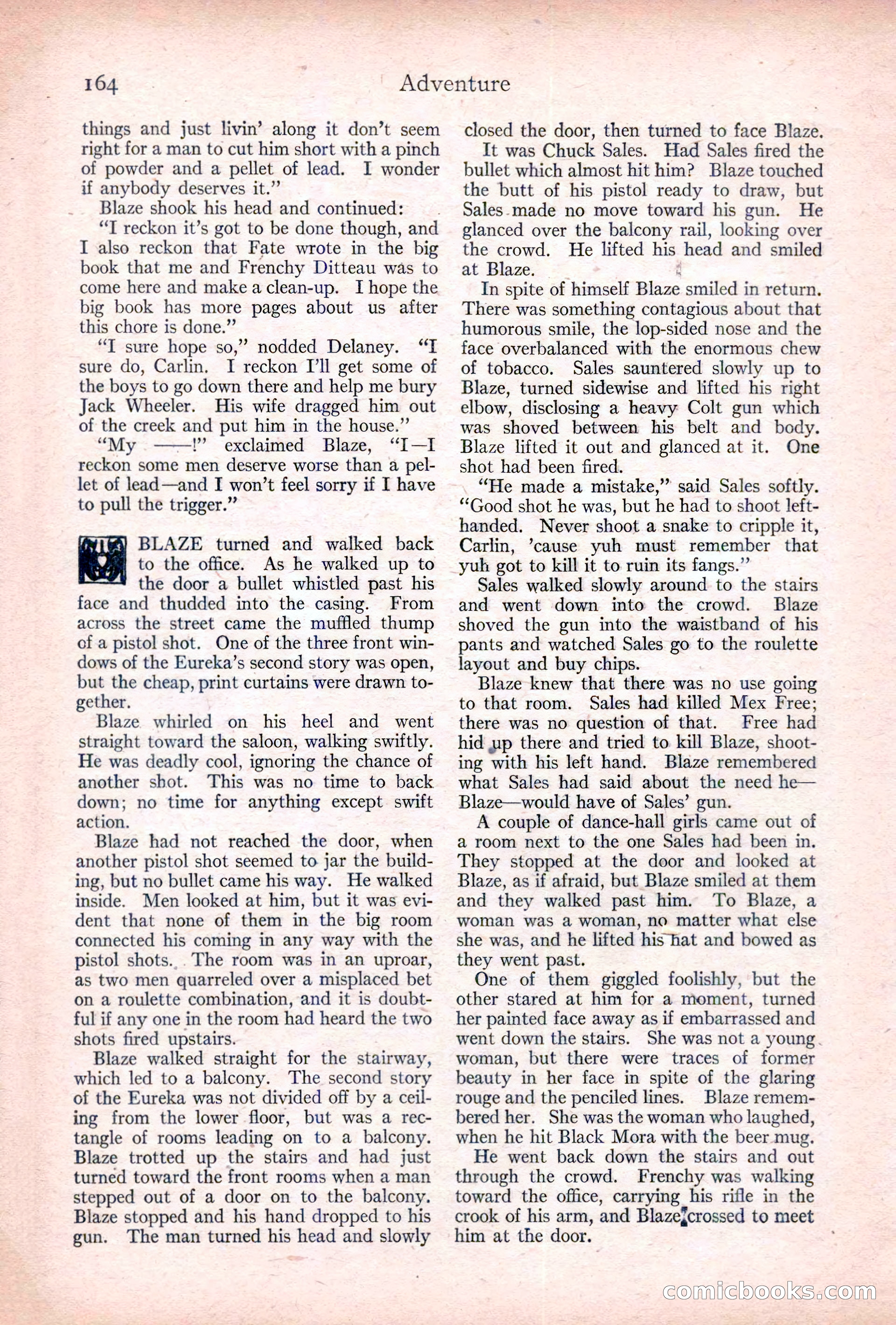 Adventure, January 20, 1922 — page 166 of 196