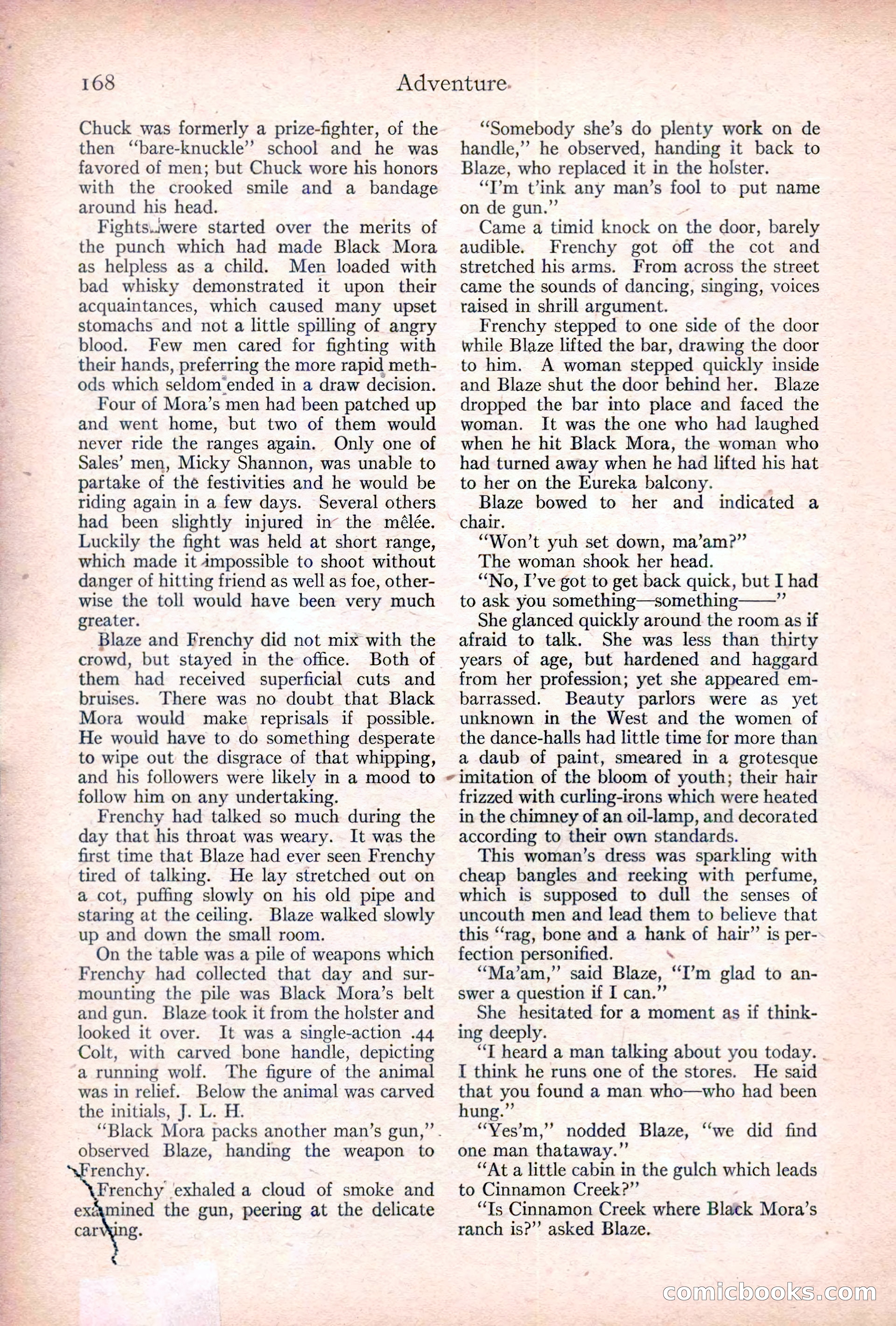 Adventure, January 20, 1922 — page 170 of 196