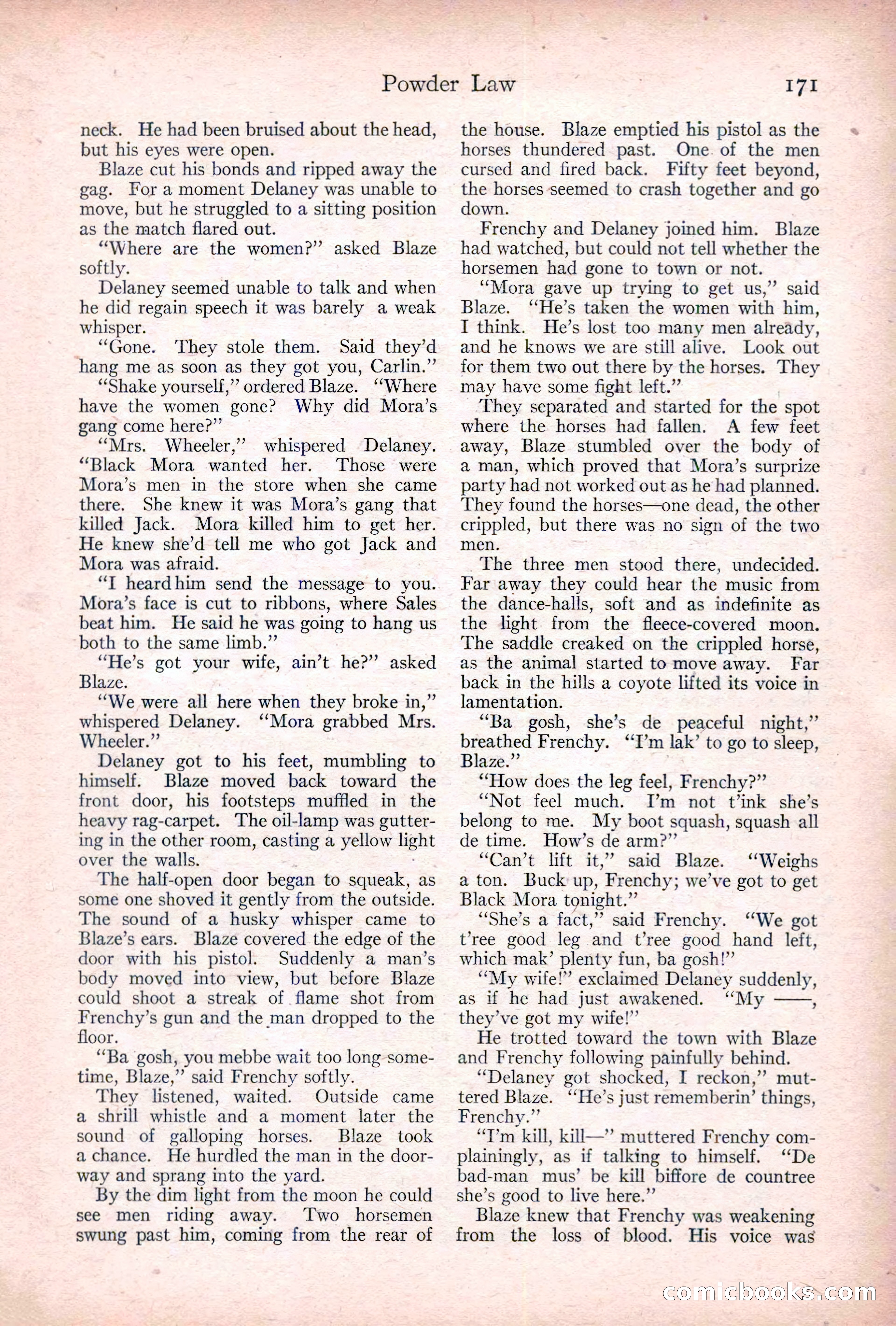 Adventure, January 20, 1922 — page 173 of 196
