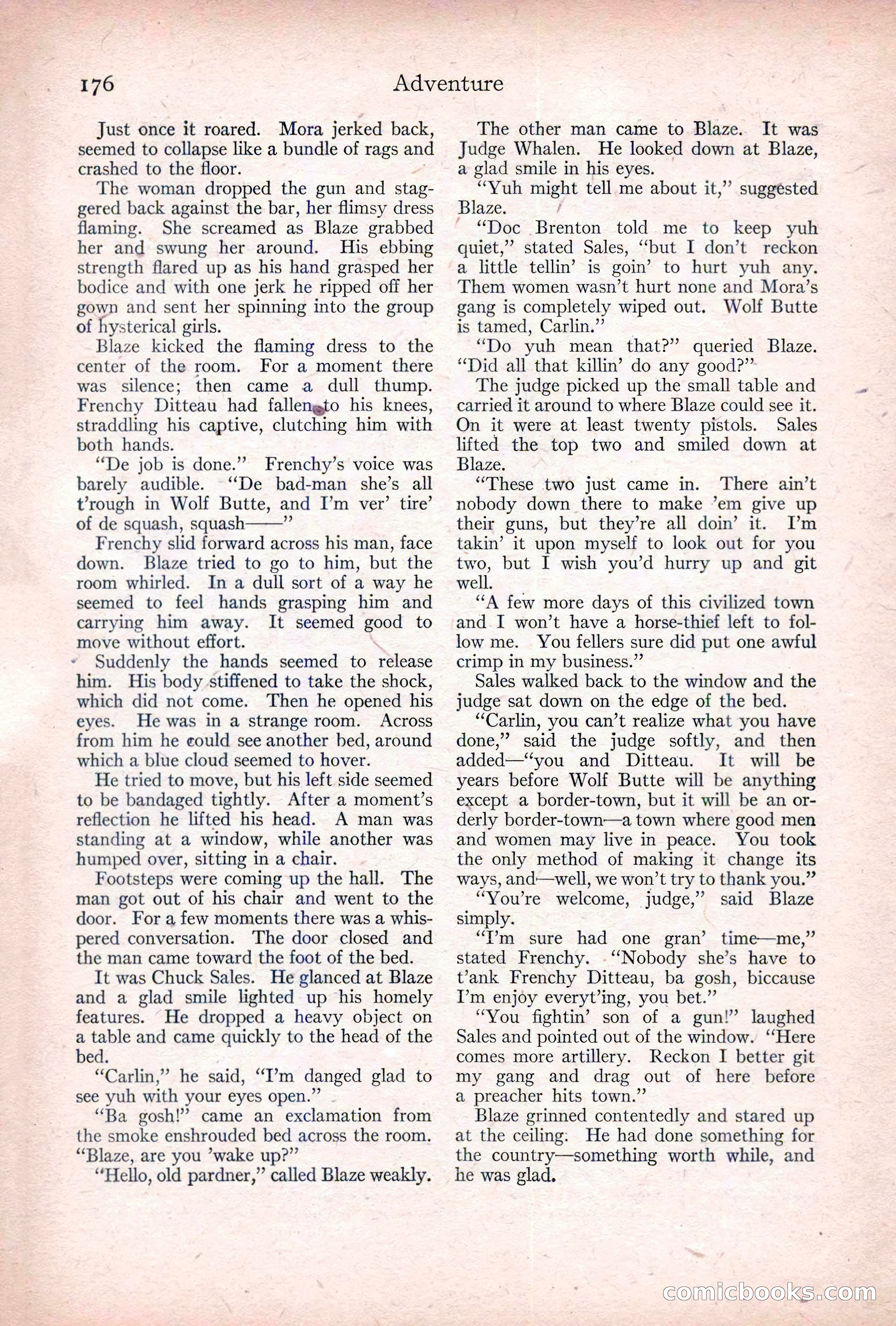 Adventure, January 20, 1922 — page 178 of 196