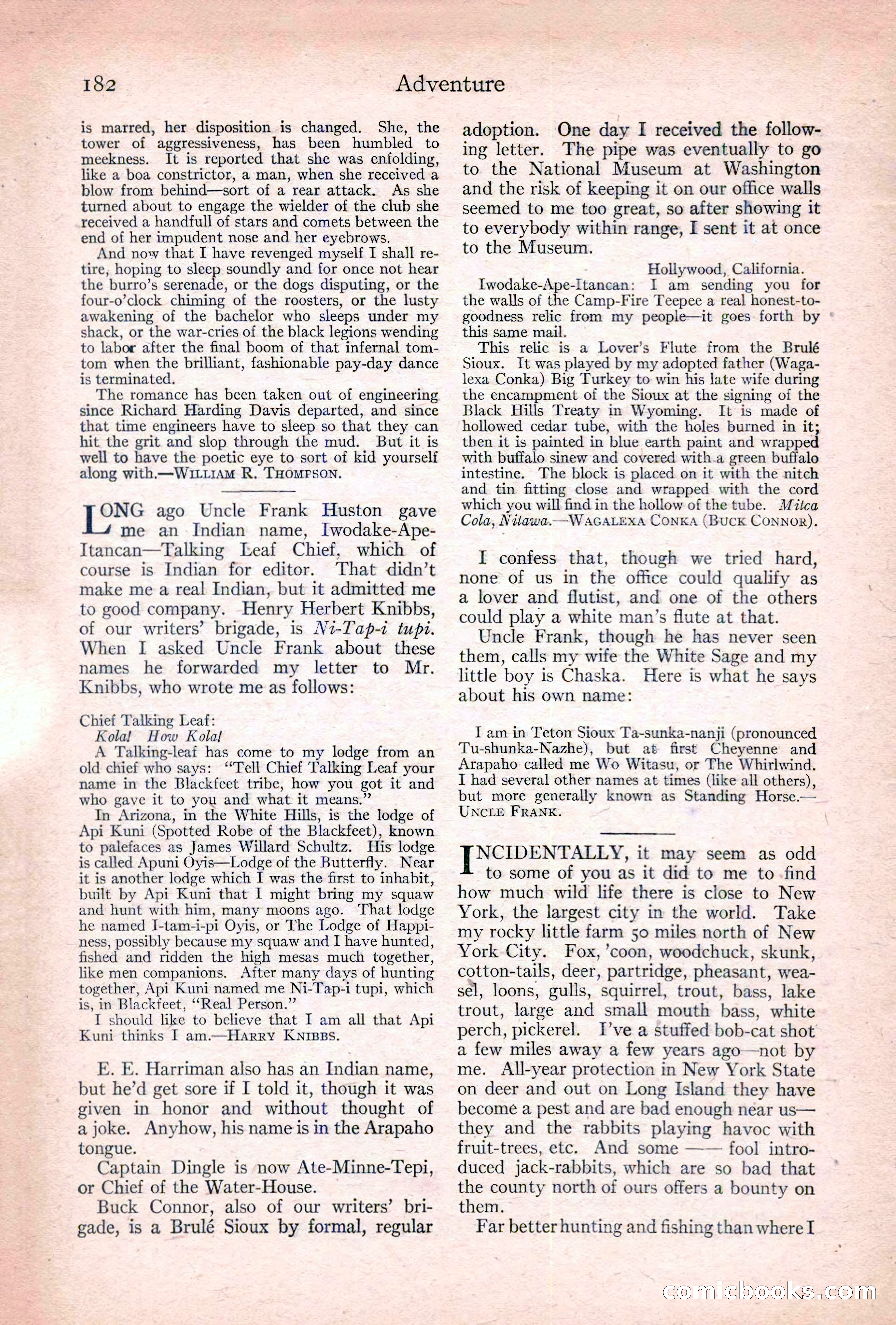 Adventure, January 20, 1922 — page 184 of 196