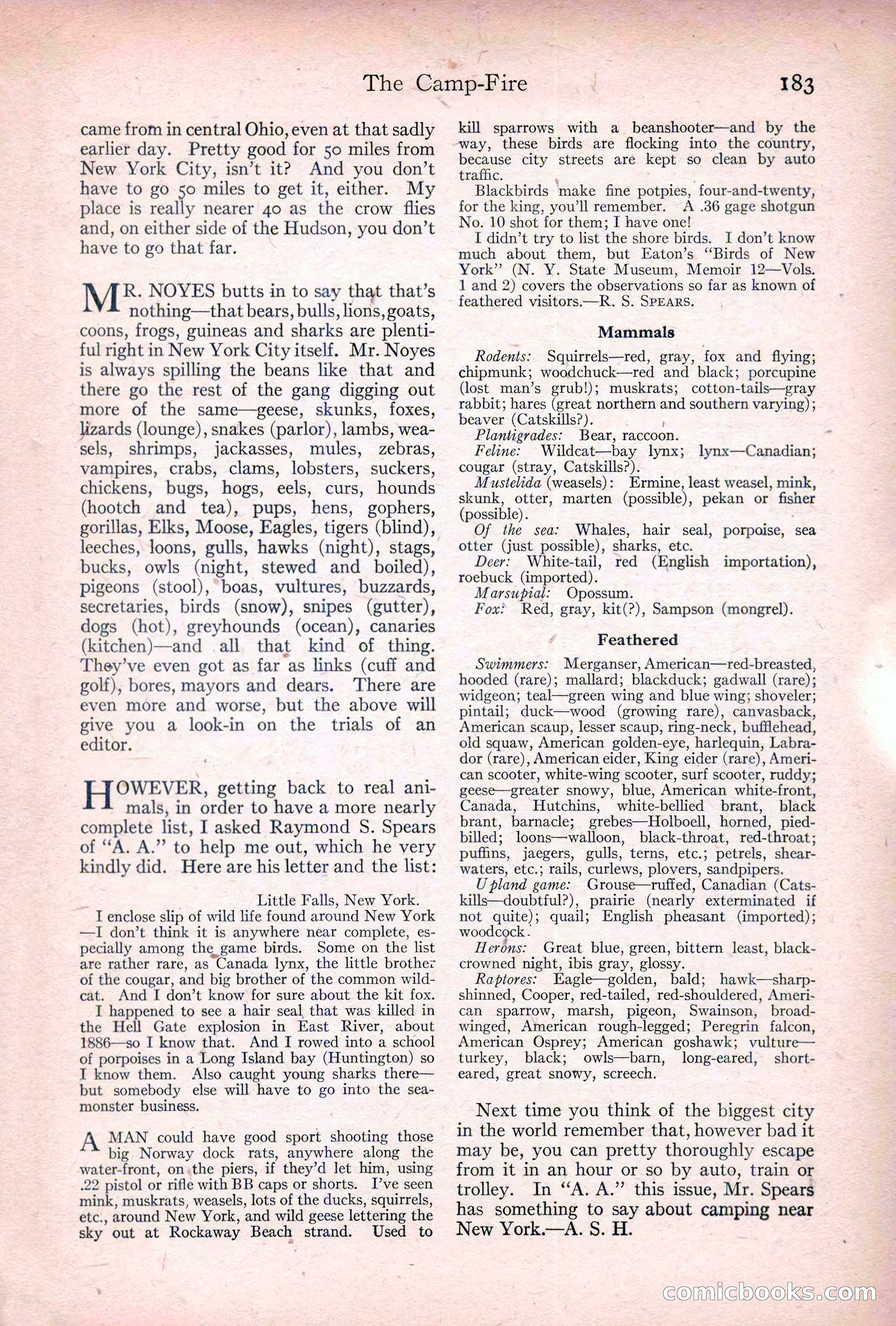 Adventure, January 20, 1922 — page 185 of 196