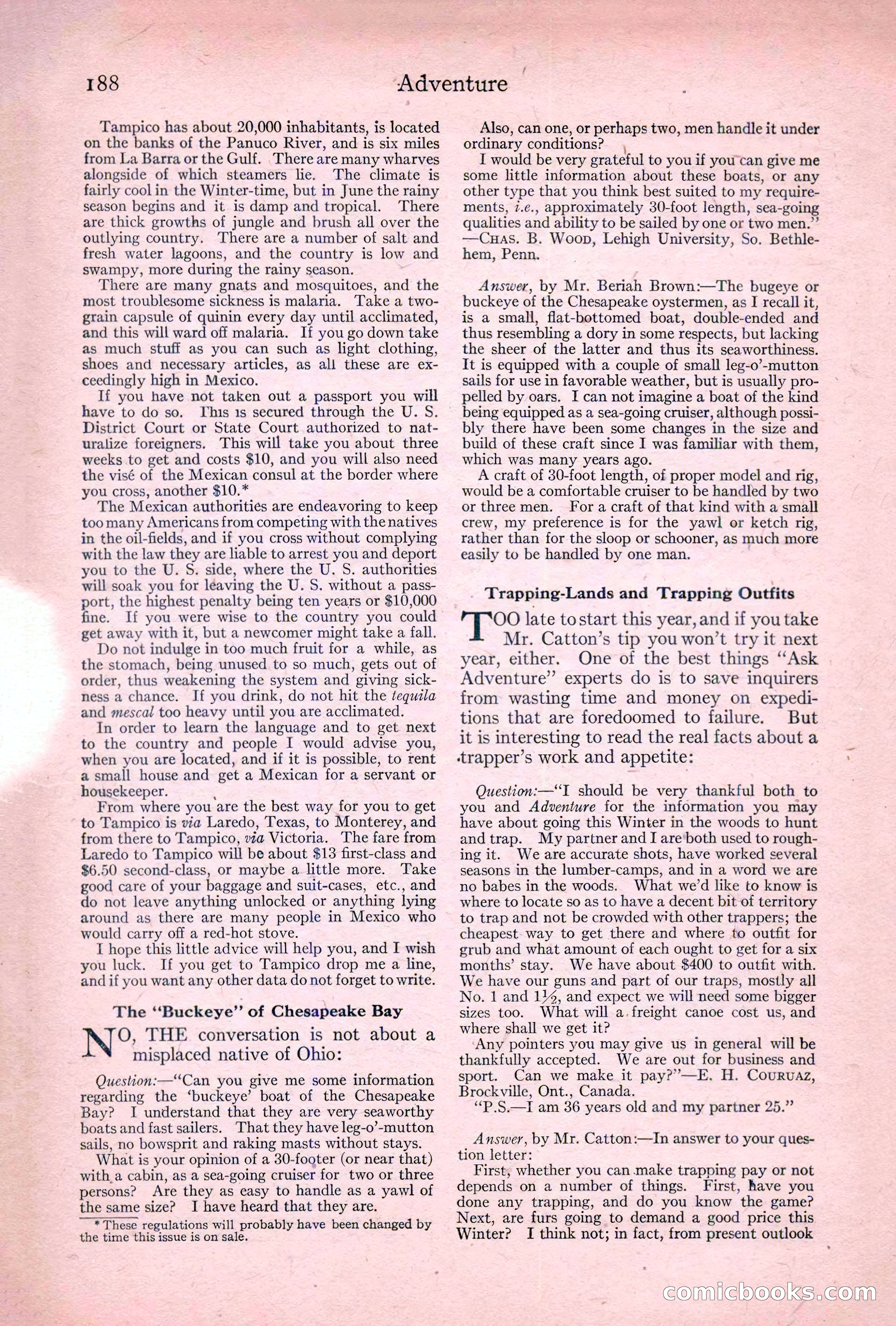 Adventure, January 20, 1922 — page 190 of 196