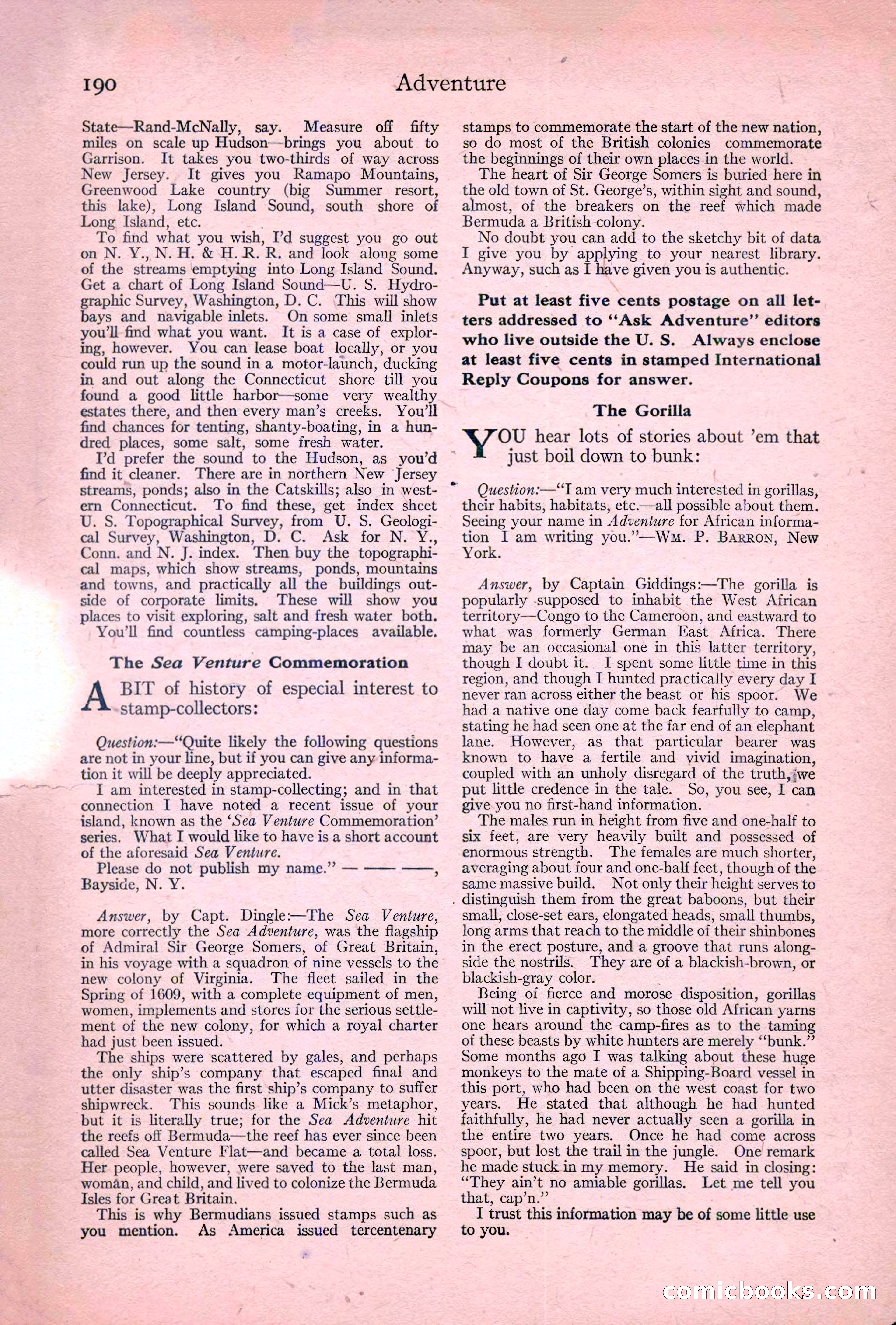 Adventure, January 20, 1922 — page 192 of 196