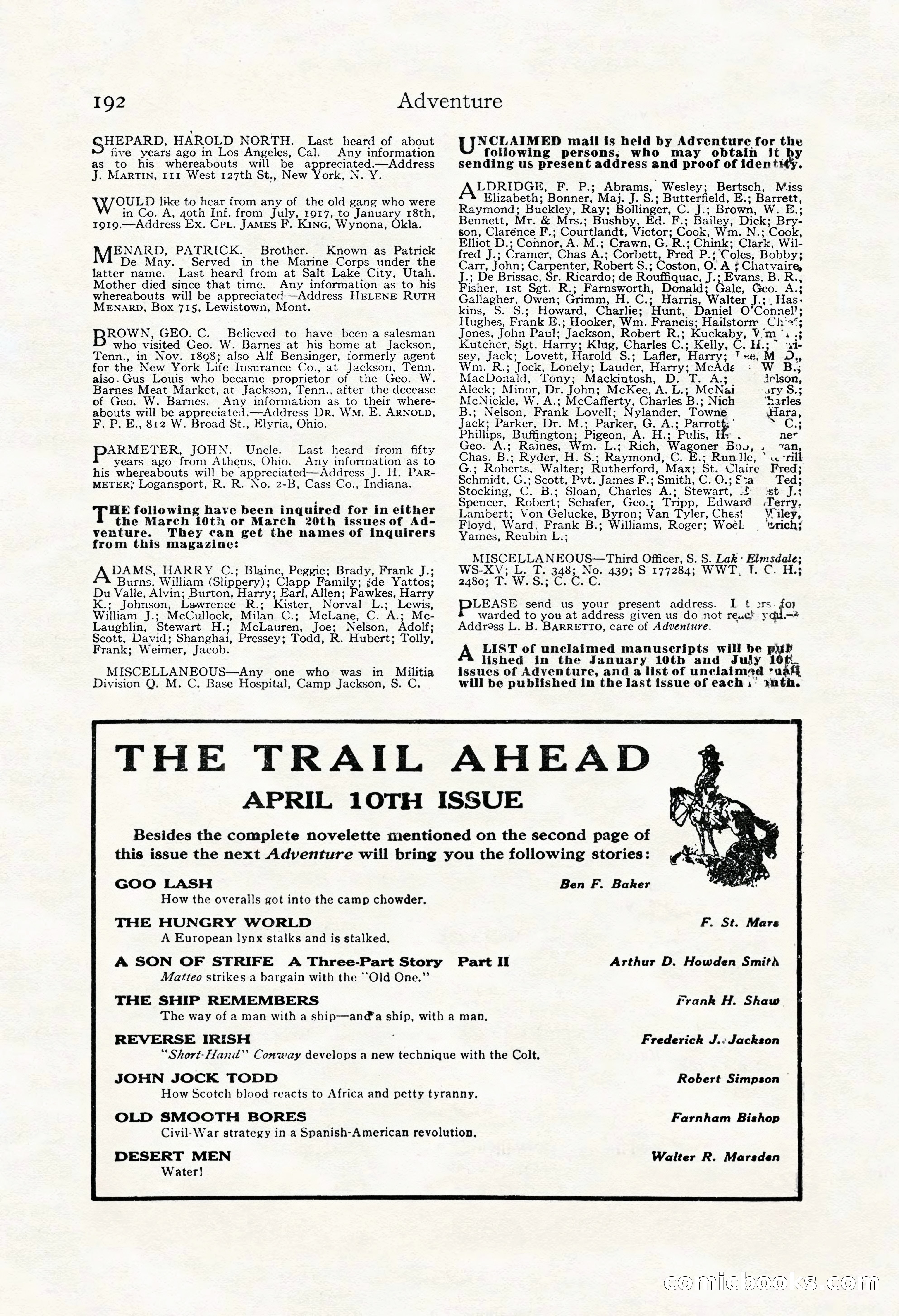 Adventure Magazine Cover — page 200 of 202