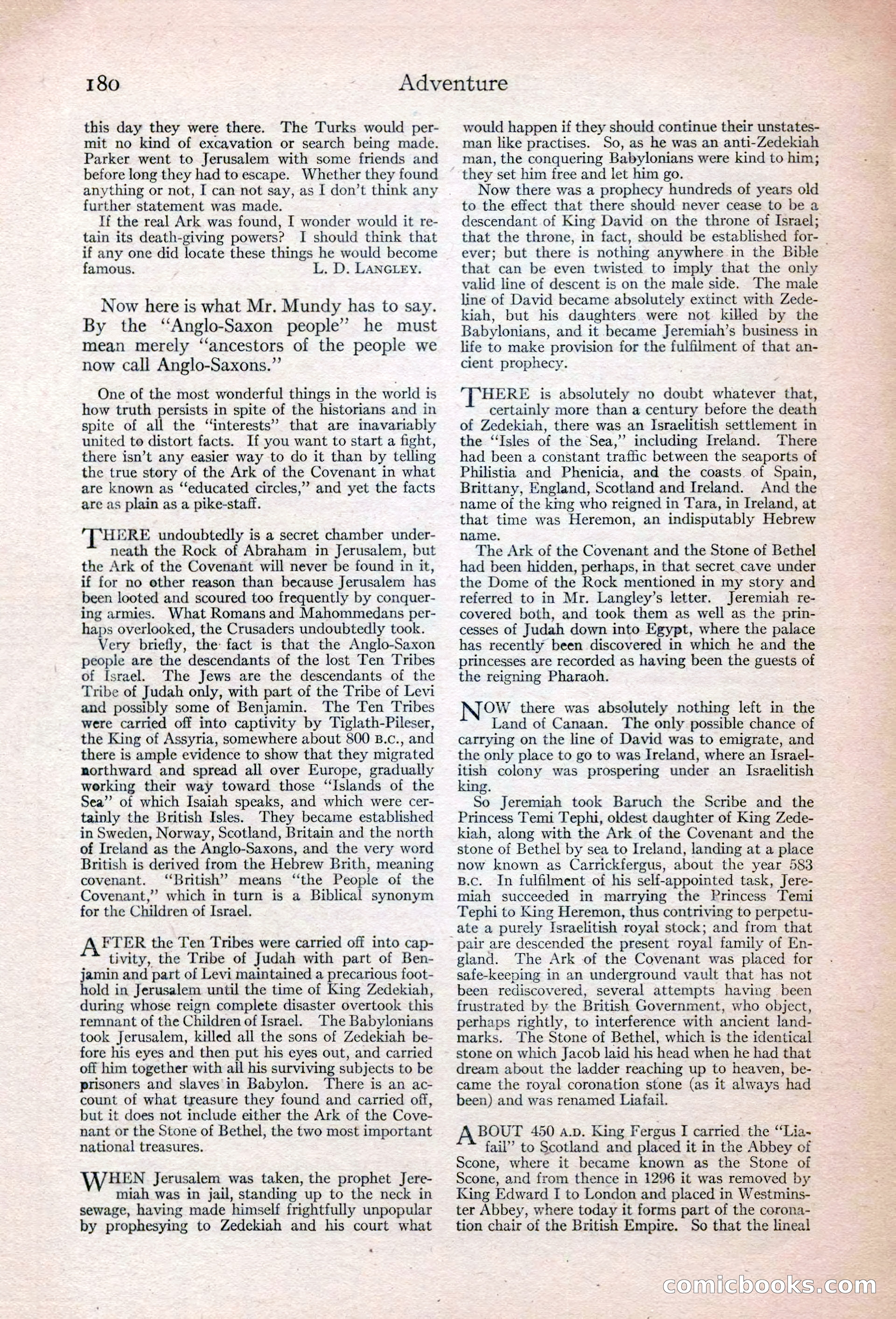 Adventure Magazine Cover — page 186 of 200