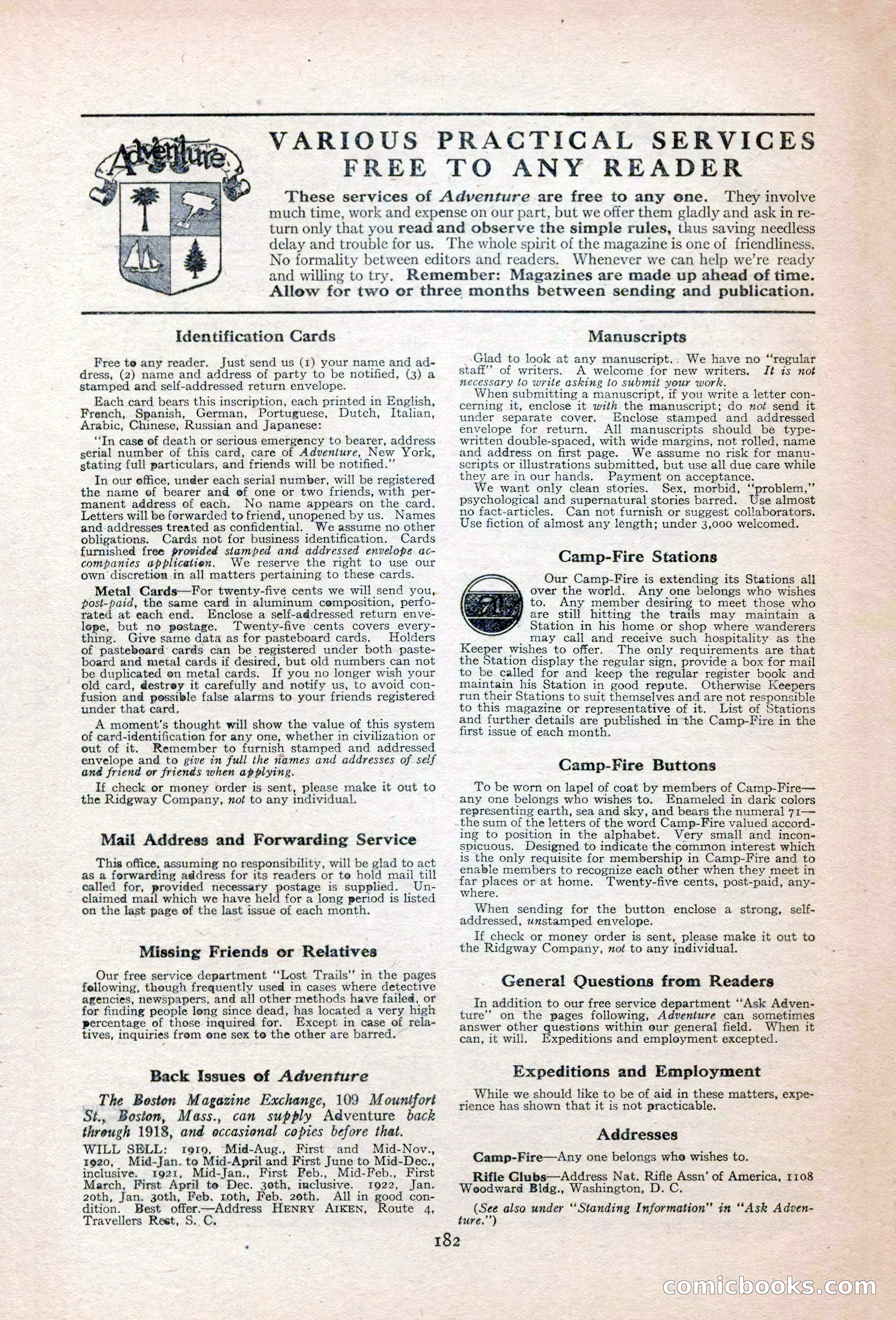 Adventure Magazine Cover — page 188 of 200