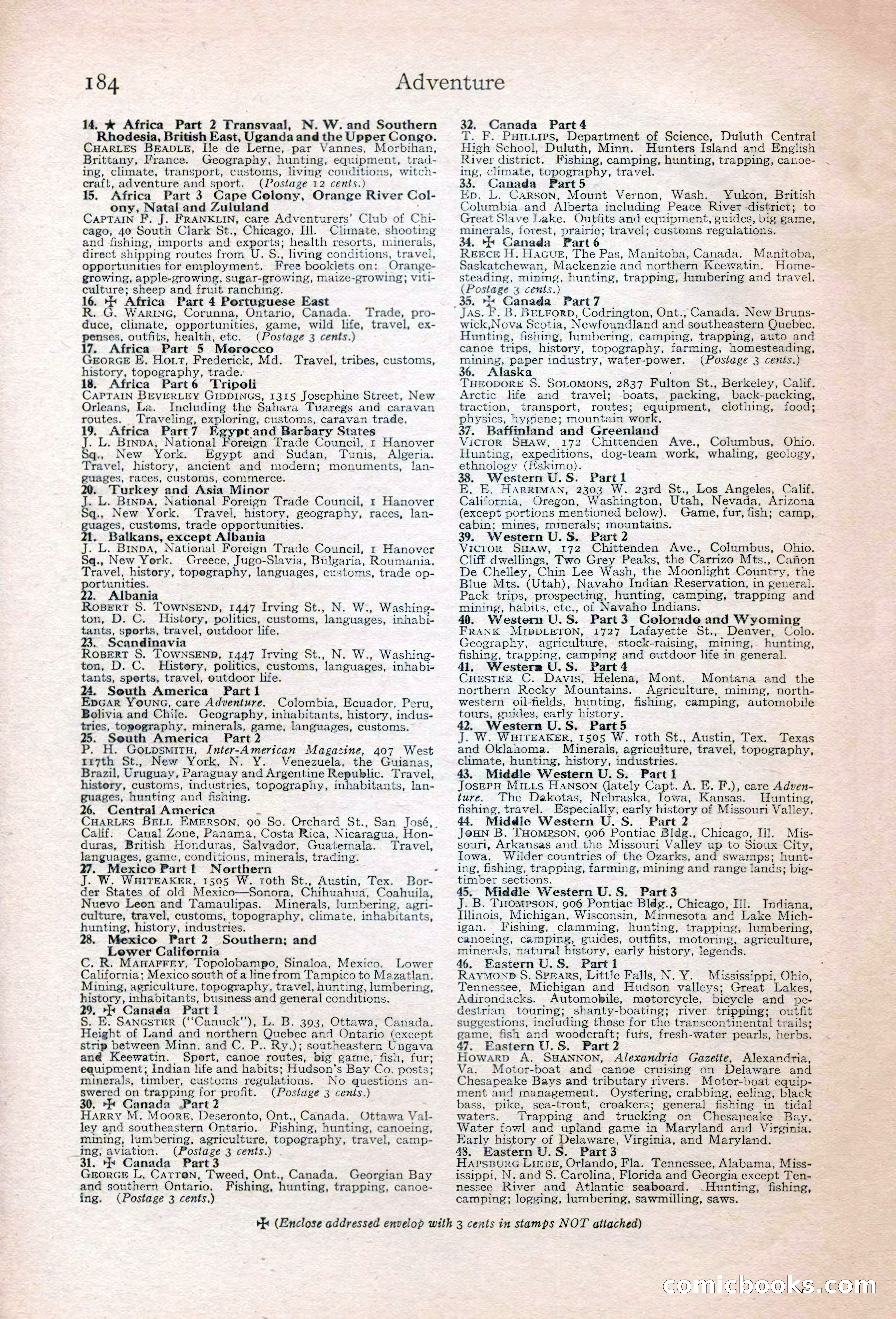 Adventure Magazine Cover — page 190 of 200