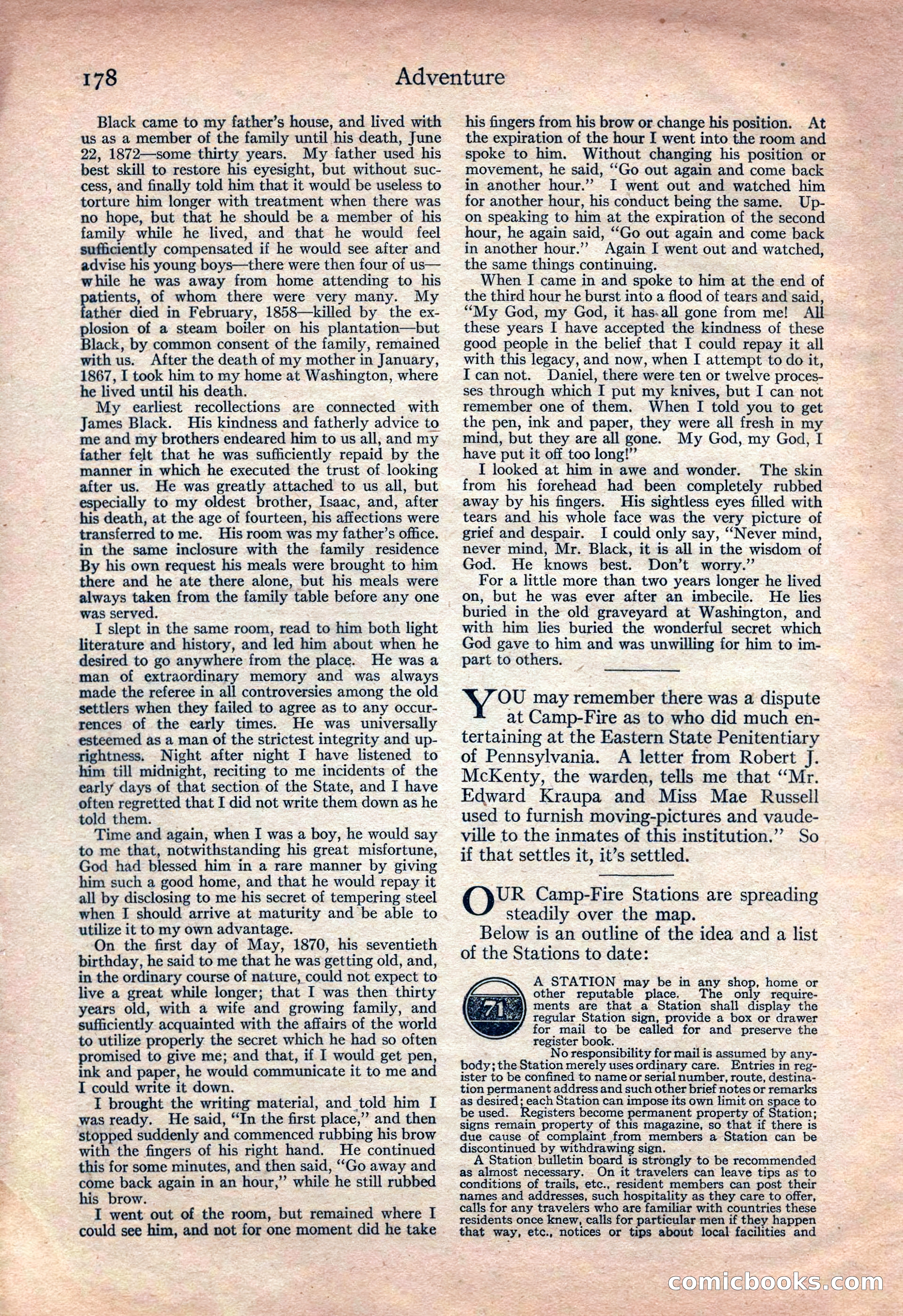Adventure Magazine Cover — page 184 of 200