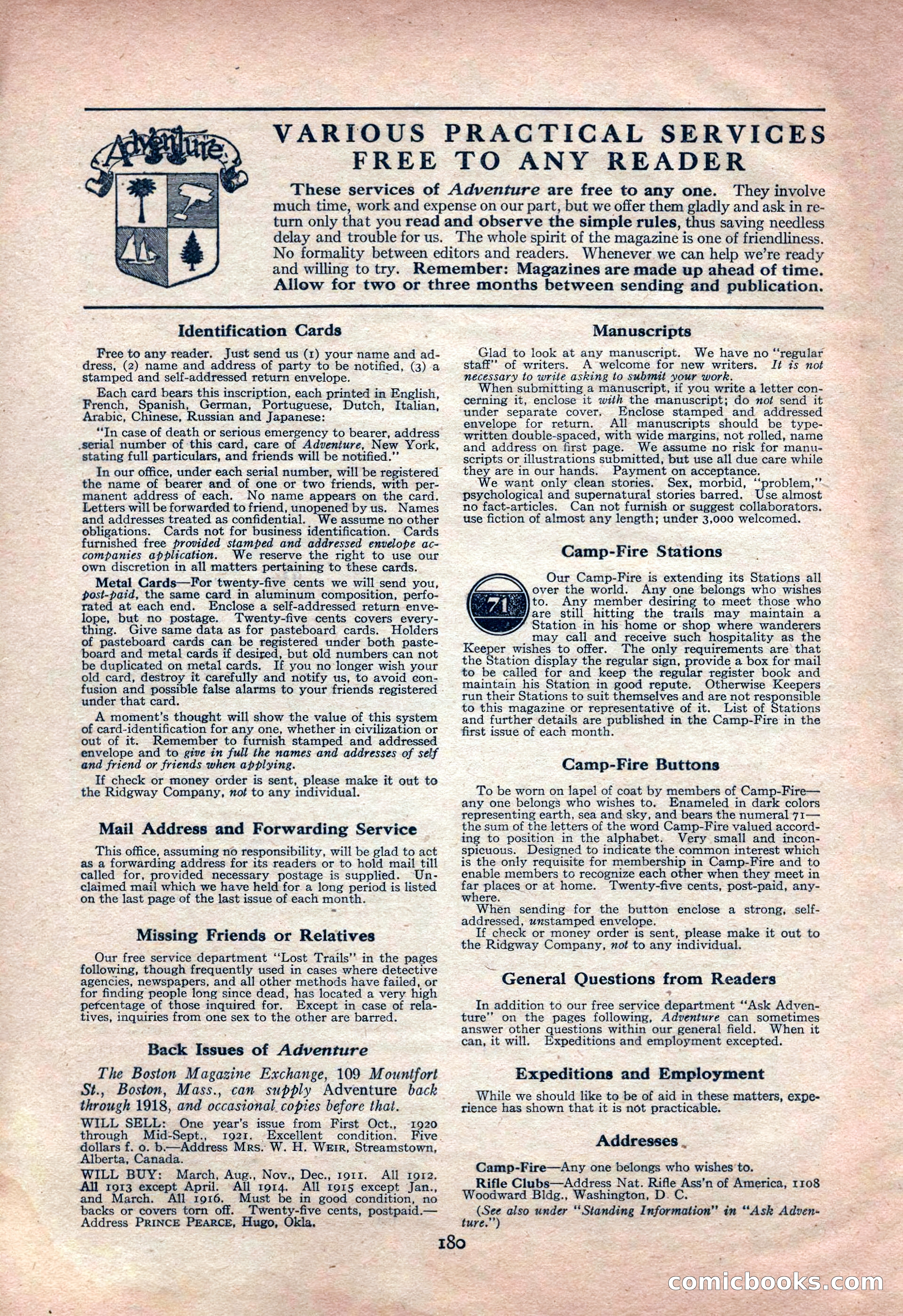 Adventure Magazine Cover — page 186 of 200