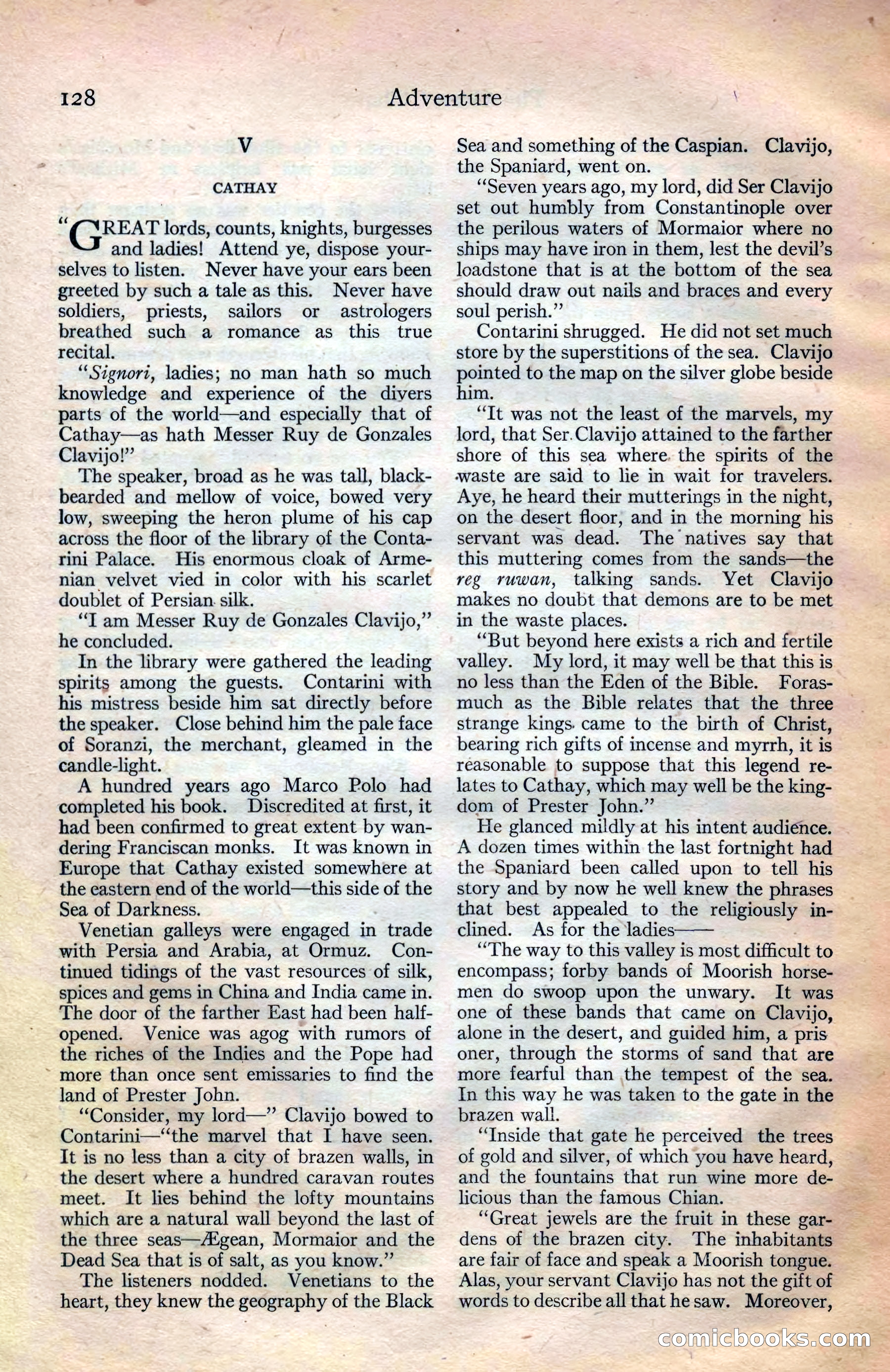 Adventure Magazine Cover — page 129 of 194