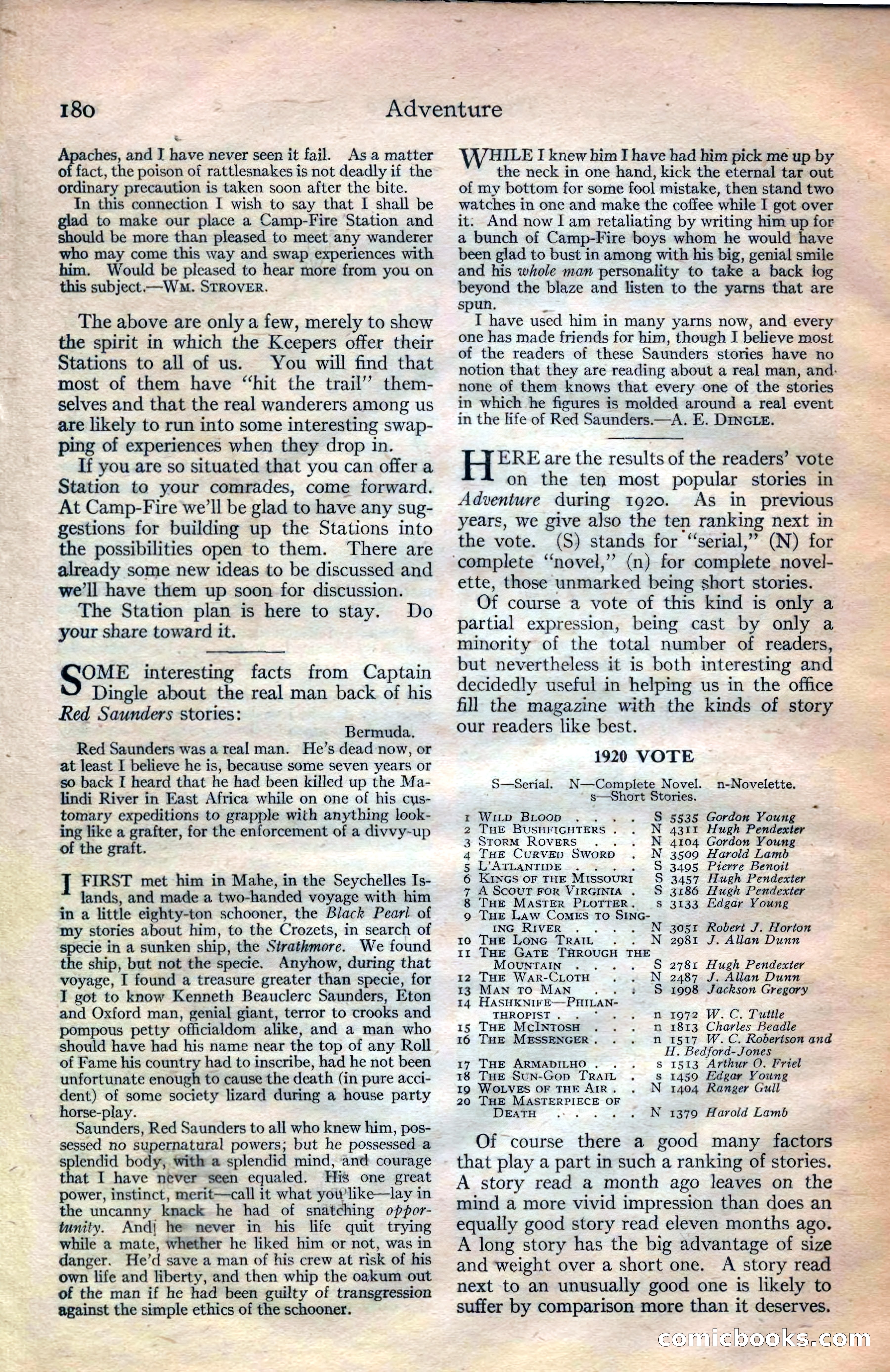 Adventure Magazine Cover — page 181 of 194