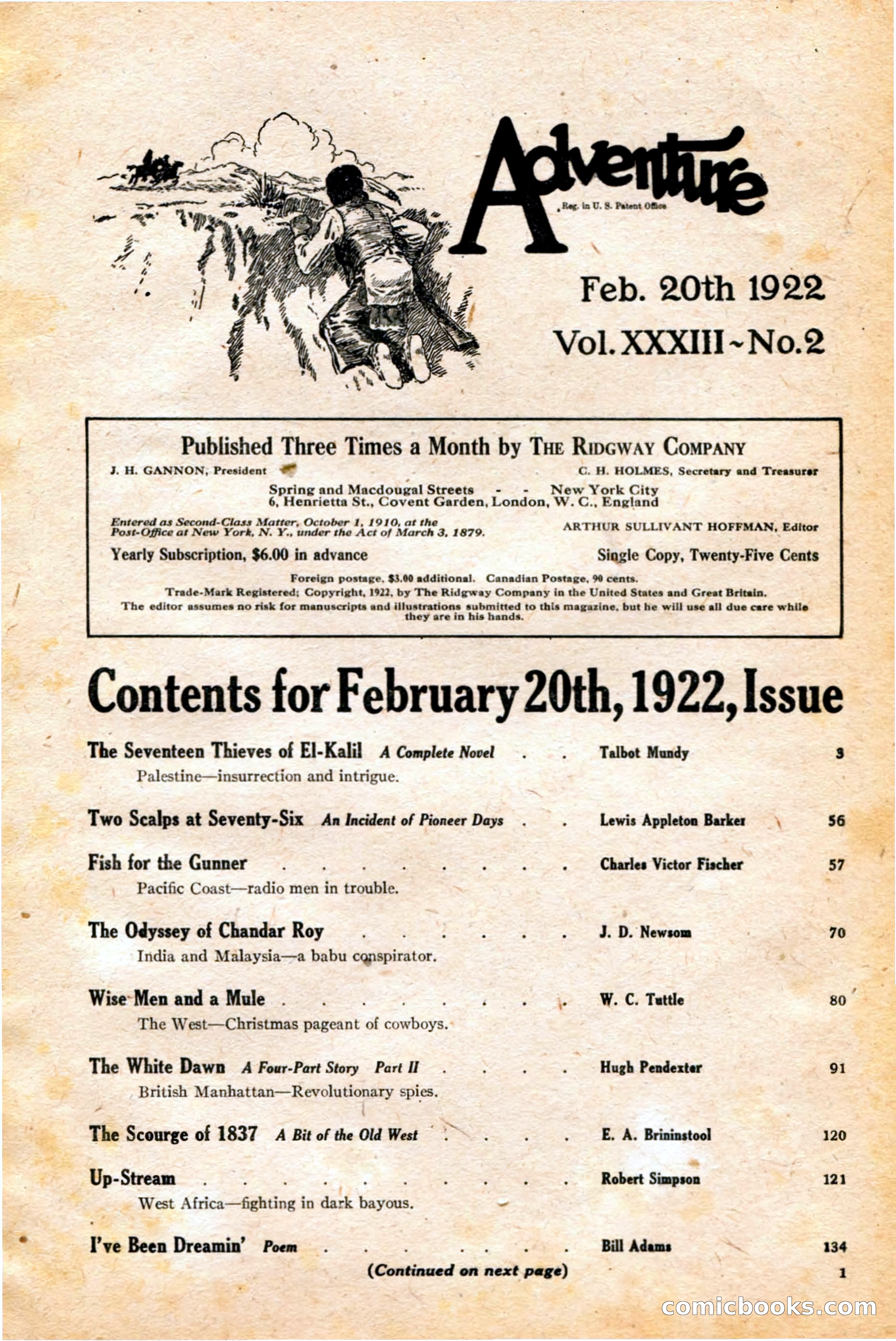 Adventure, February 20, 1922 — page 3 of 196