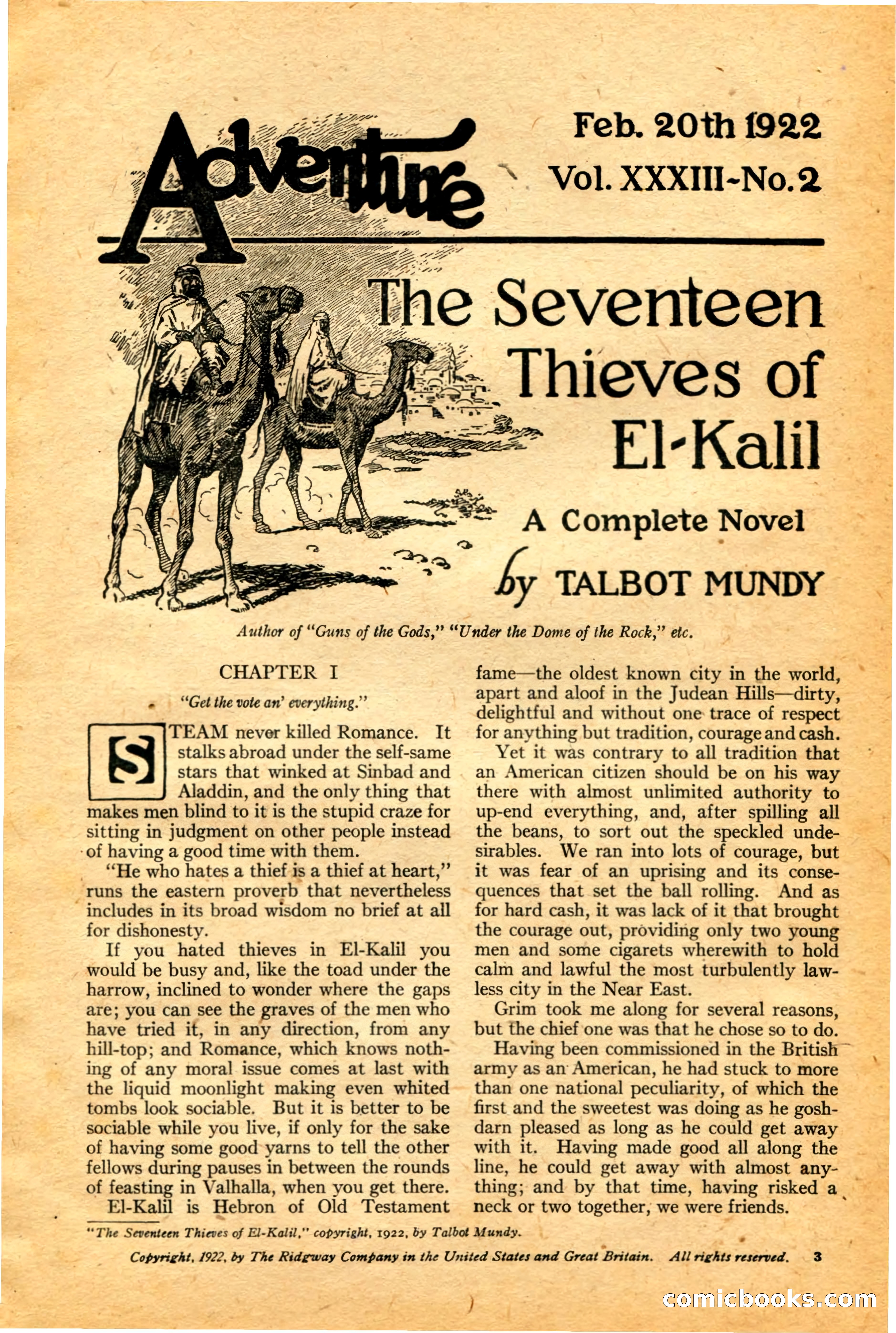 Adventure, February 20, 1922 — page 5 of 196