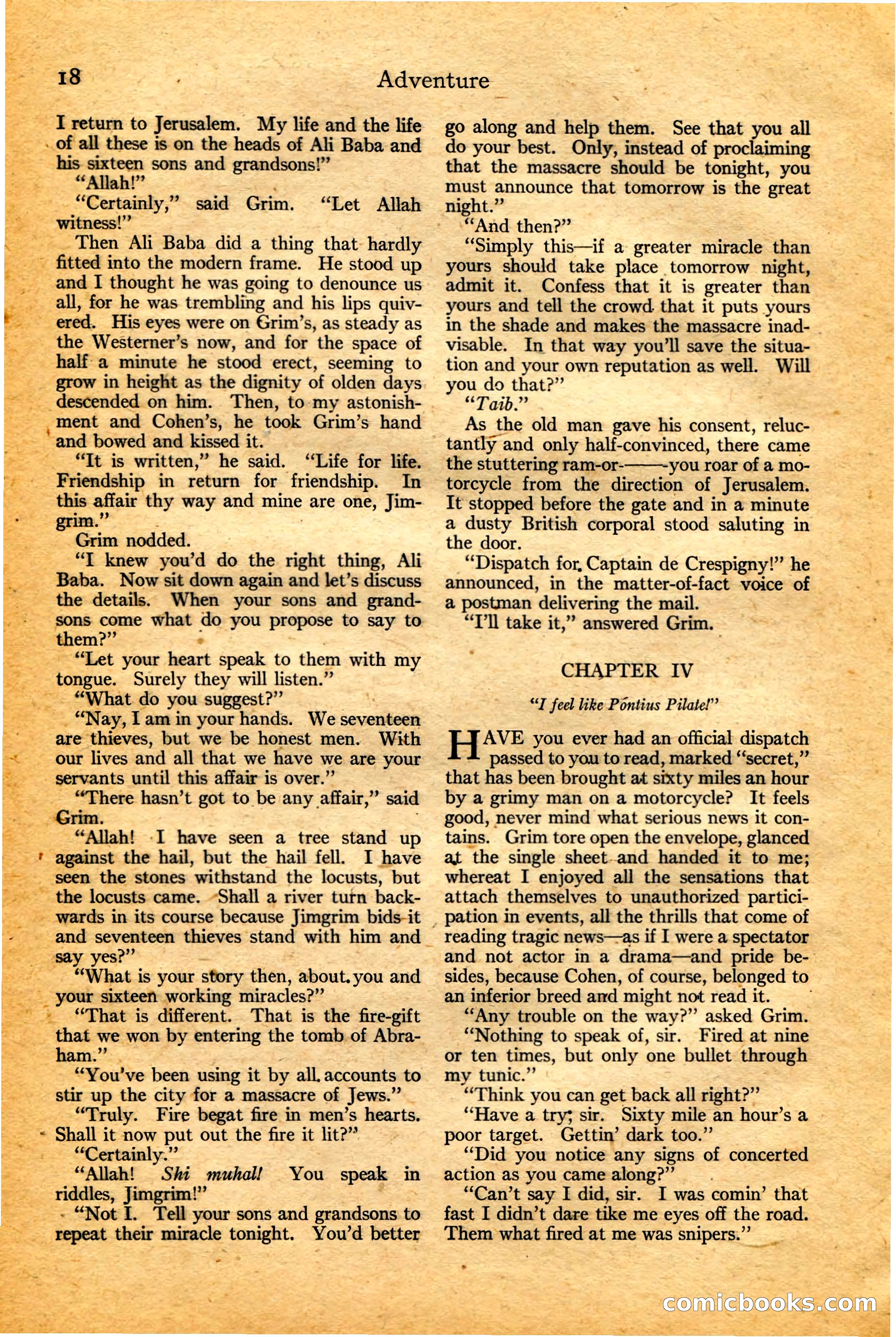 Adventure, February 20, 1922 — page 20 of 196