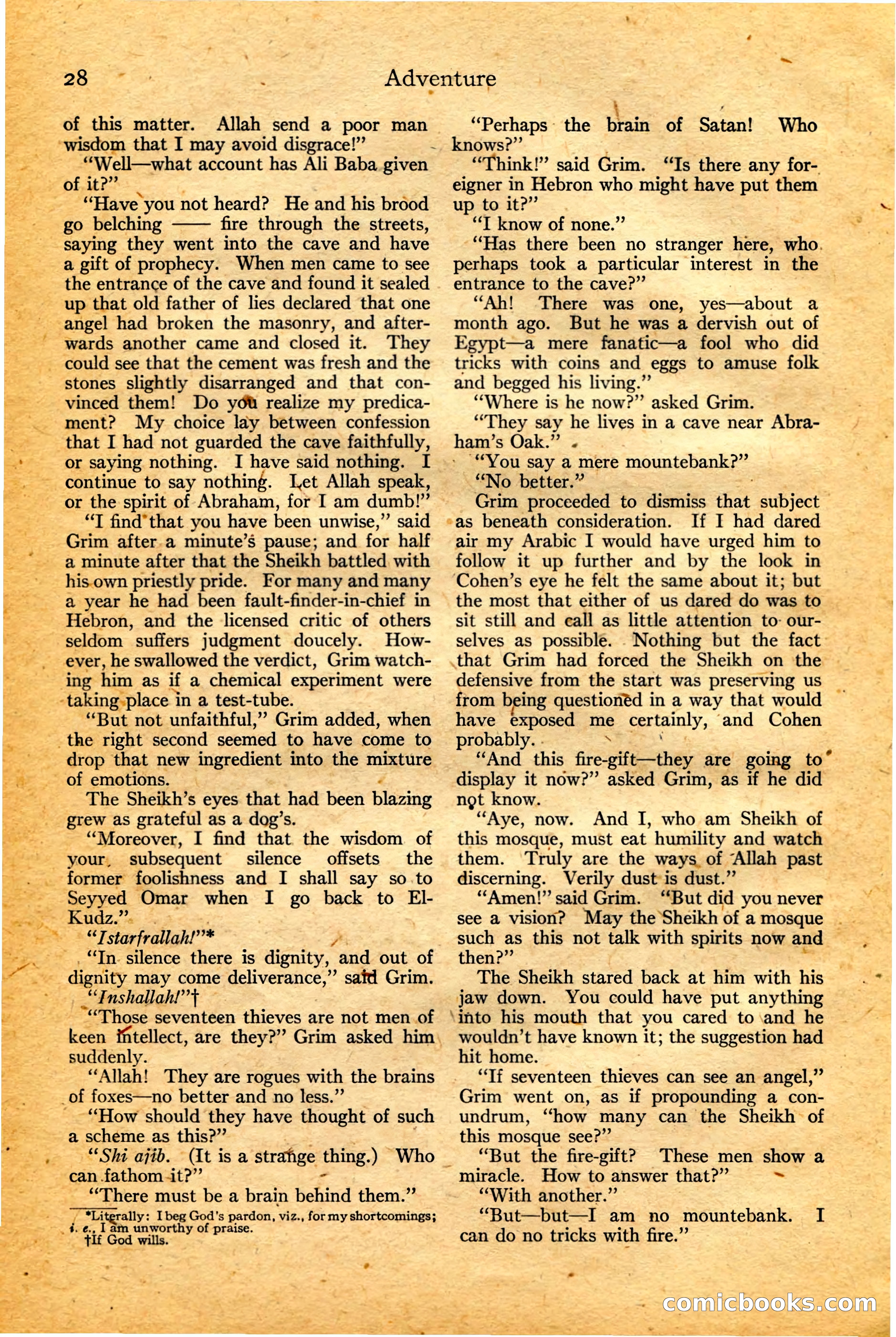 Adventure, February 20, 1922 — page 30 of 196