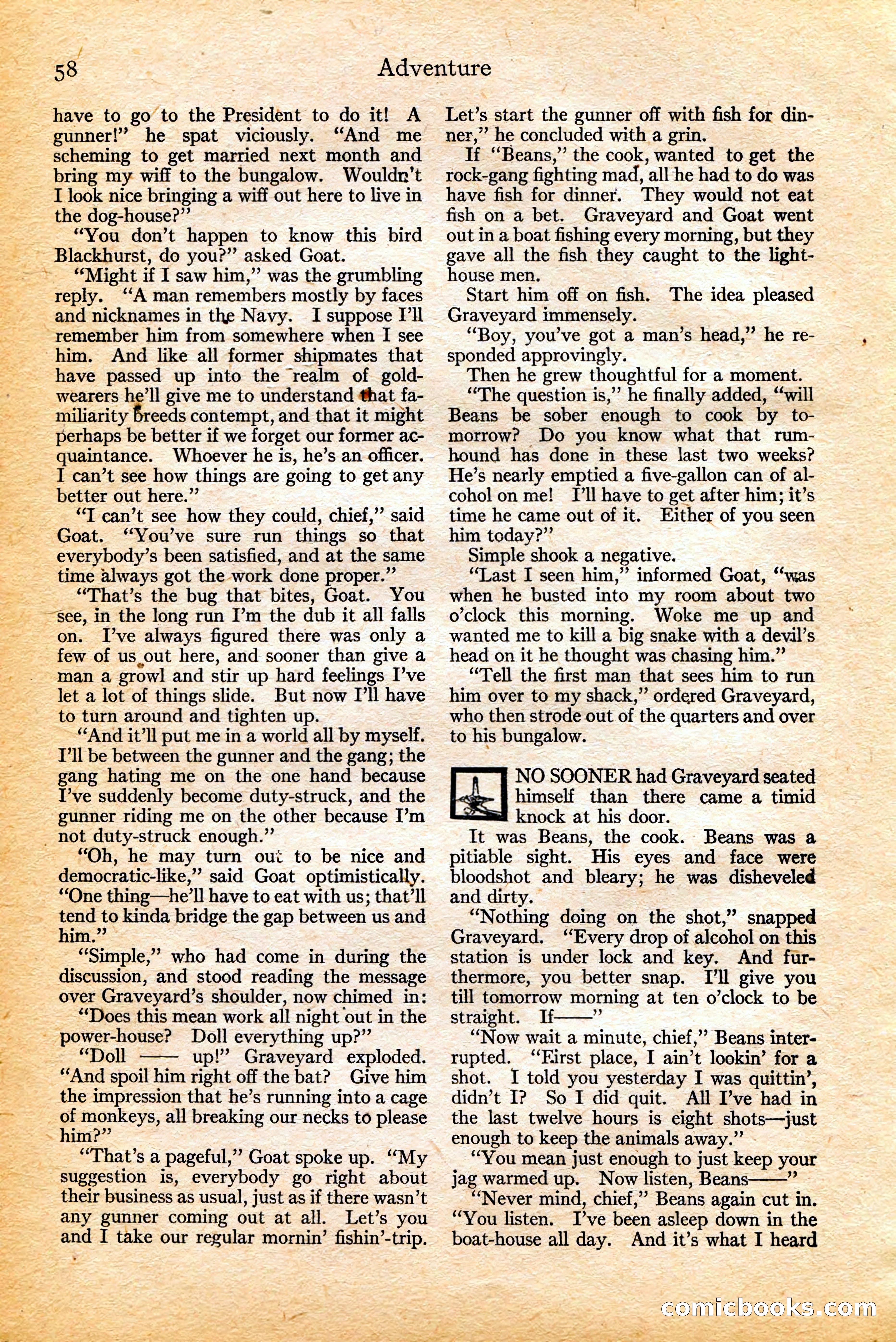 Adventure, February 20, 1922 — page 60 of 196
