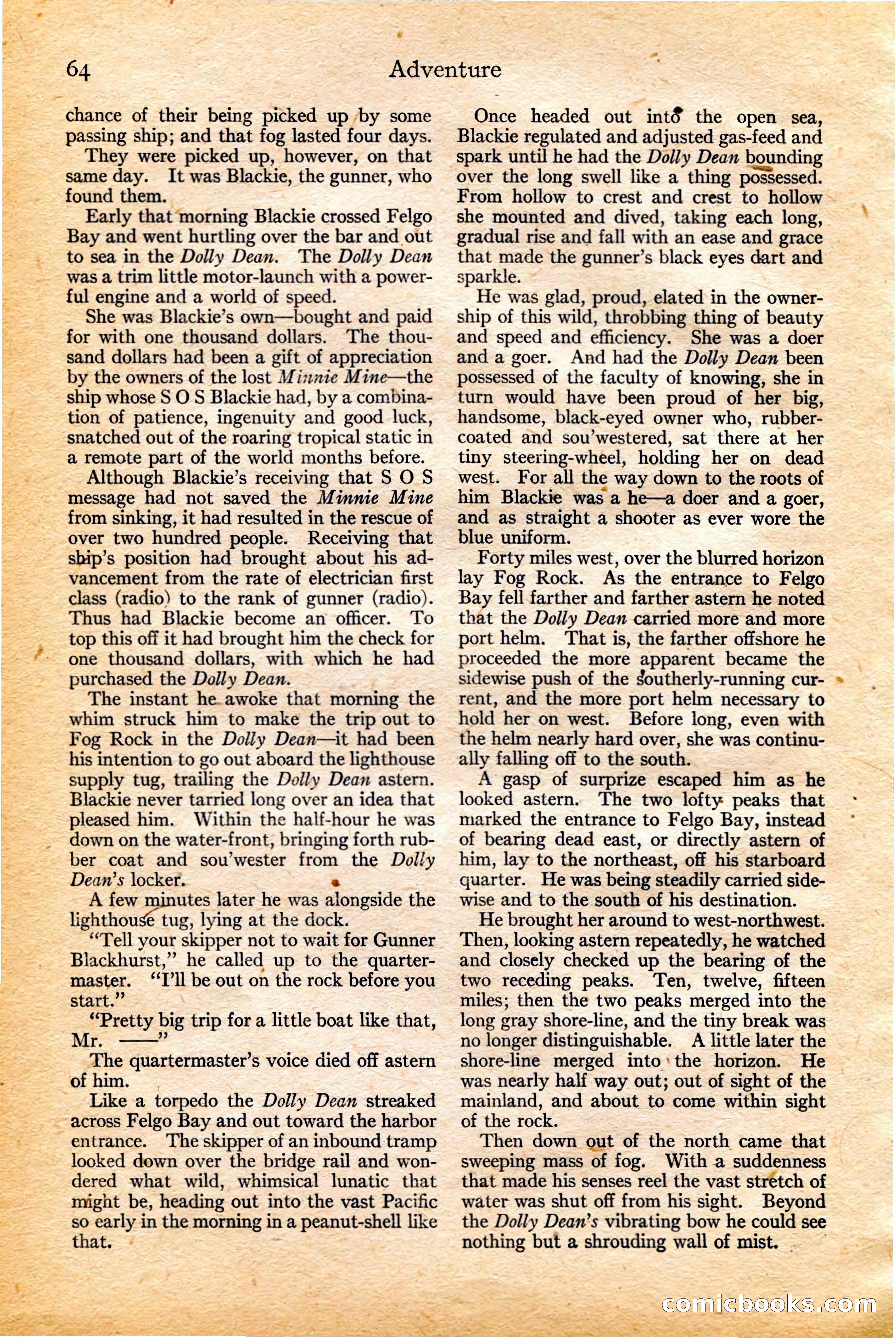 Adventure, February 20, 1922 — page 66 of 196