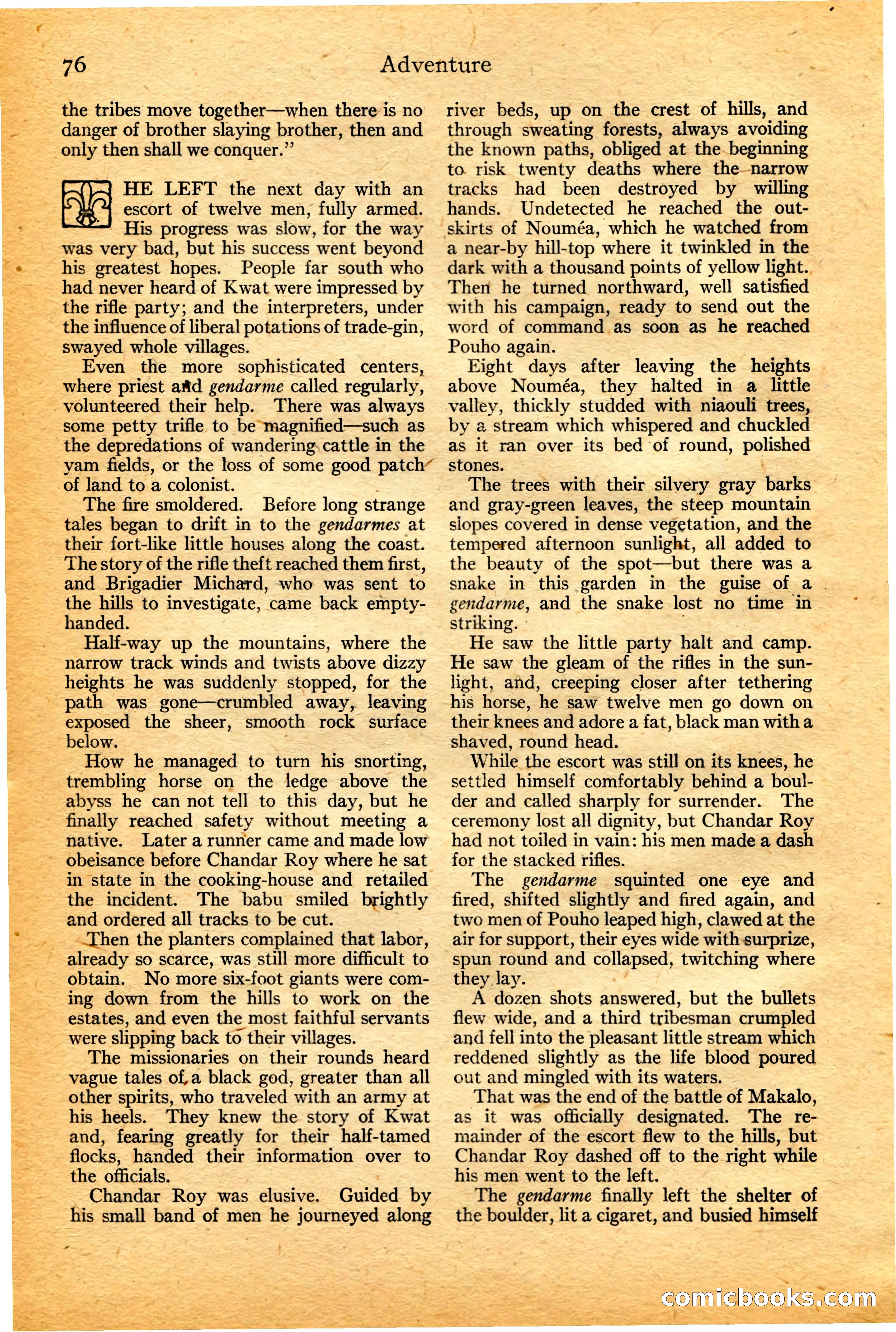 Adventure, February 20, 1922 — page 78 of 196