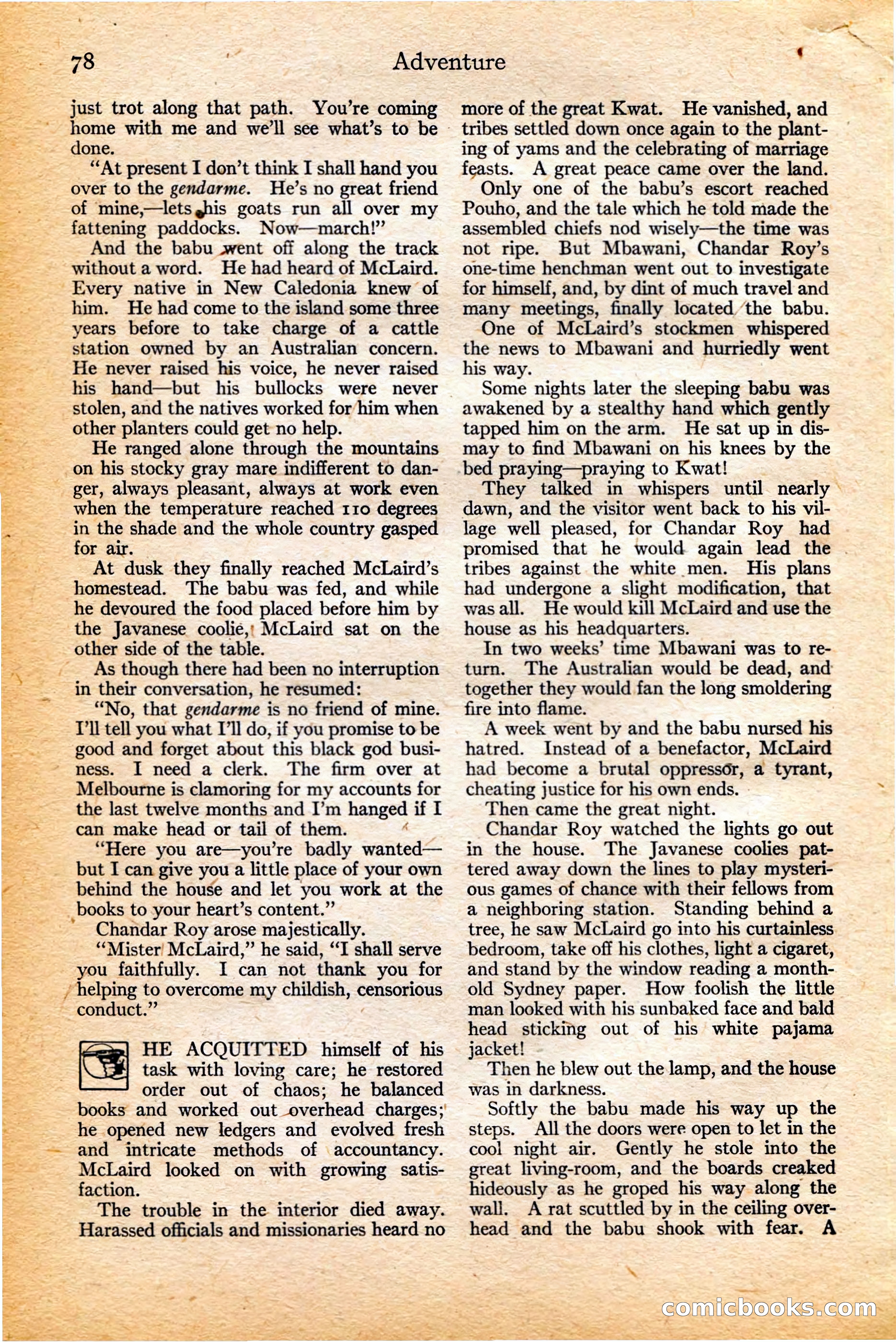 Adventure, February 20, 1922 — page 80 of 196