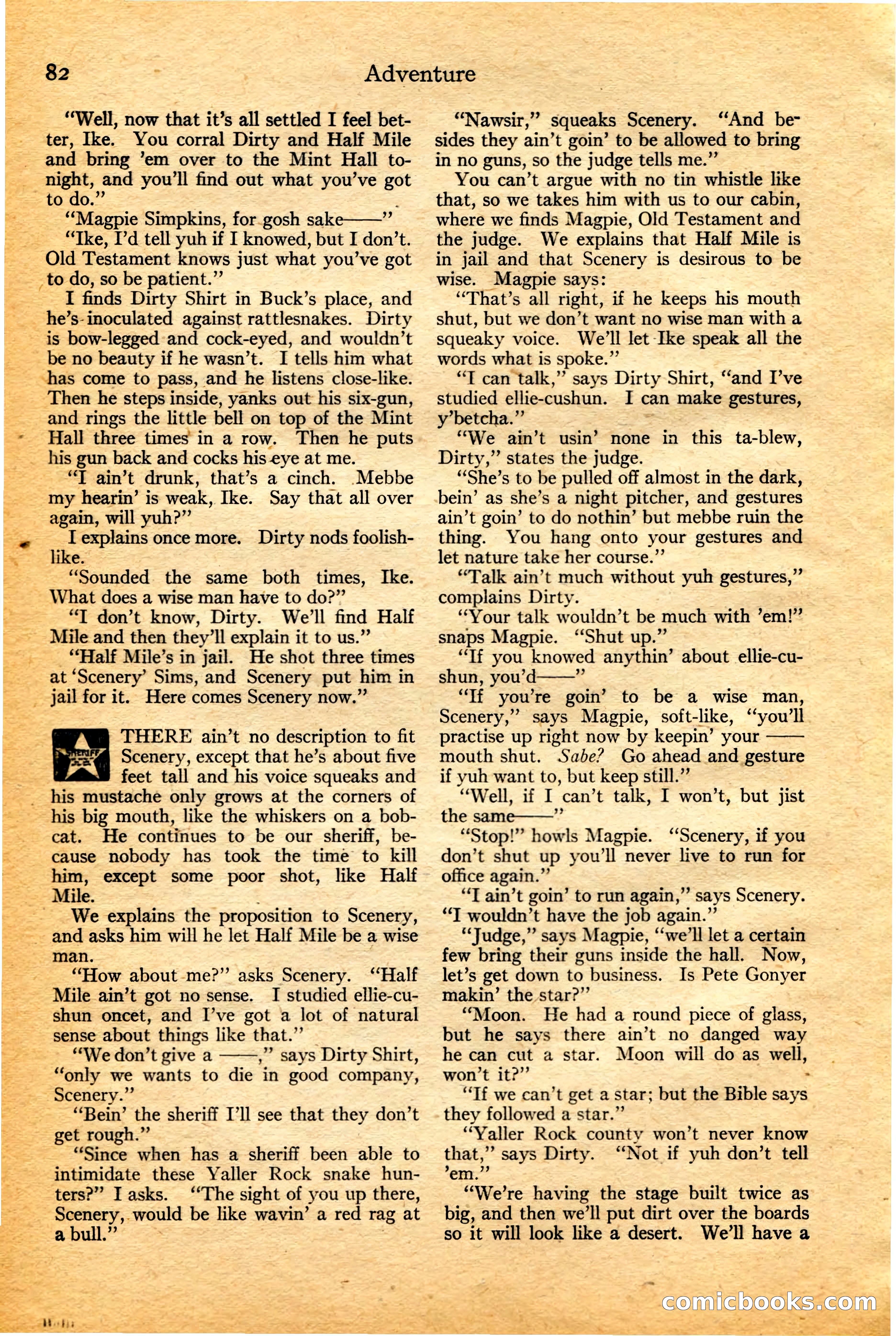 Adventure, February 20, 1922 — page 84 of 196