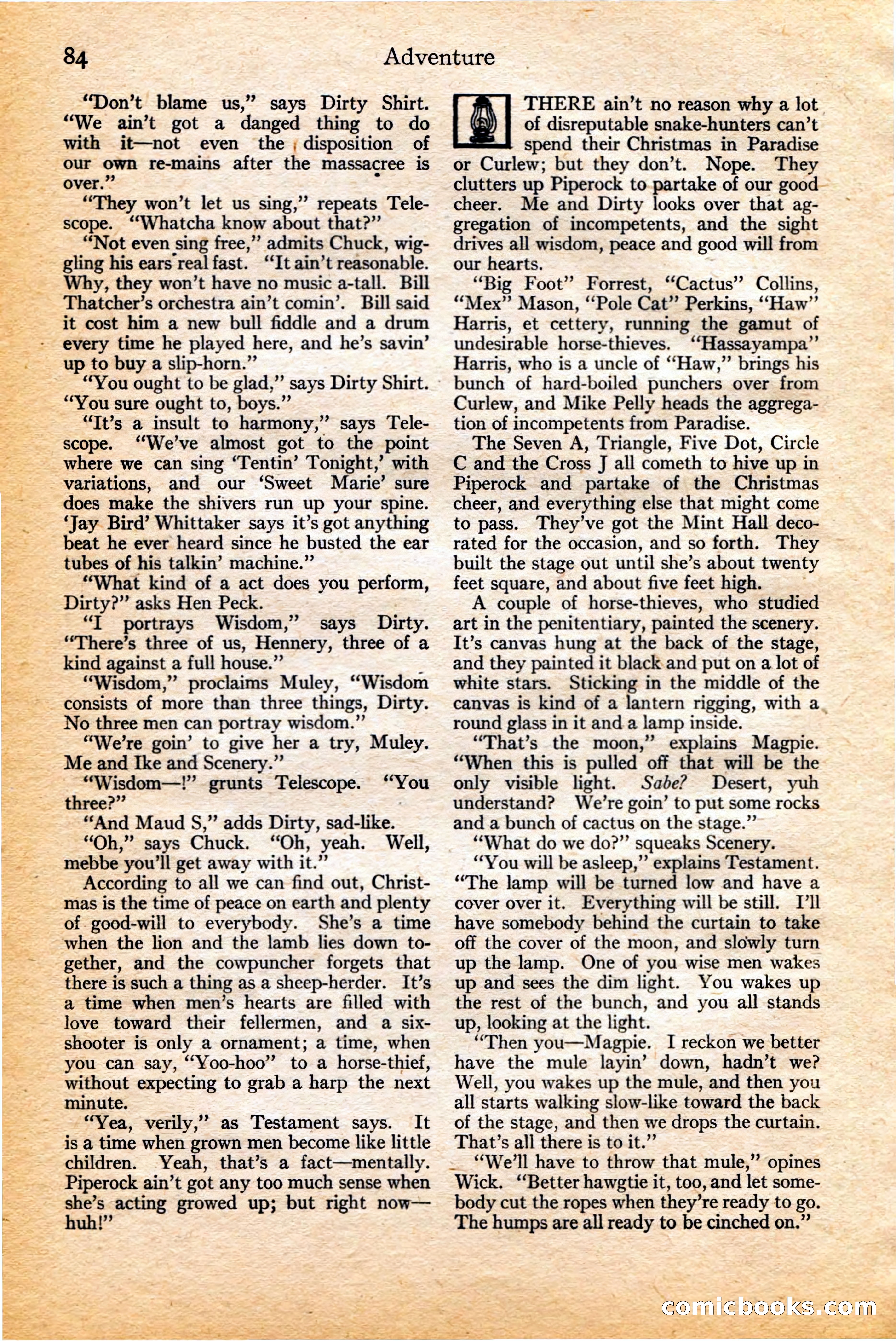 Adventure, February 20, 1922 — page 86 of 196