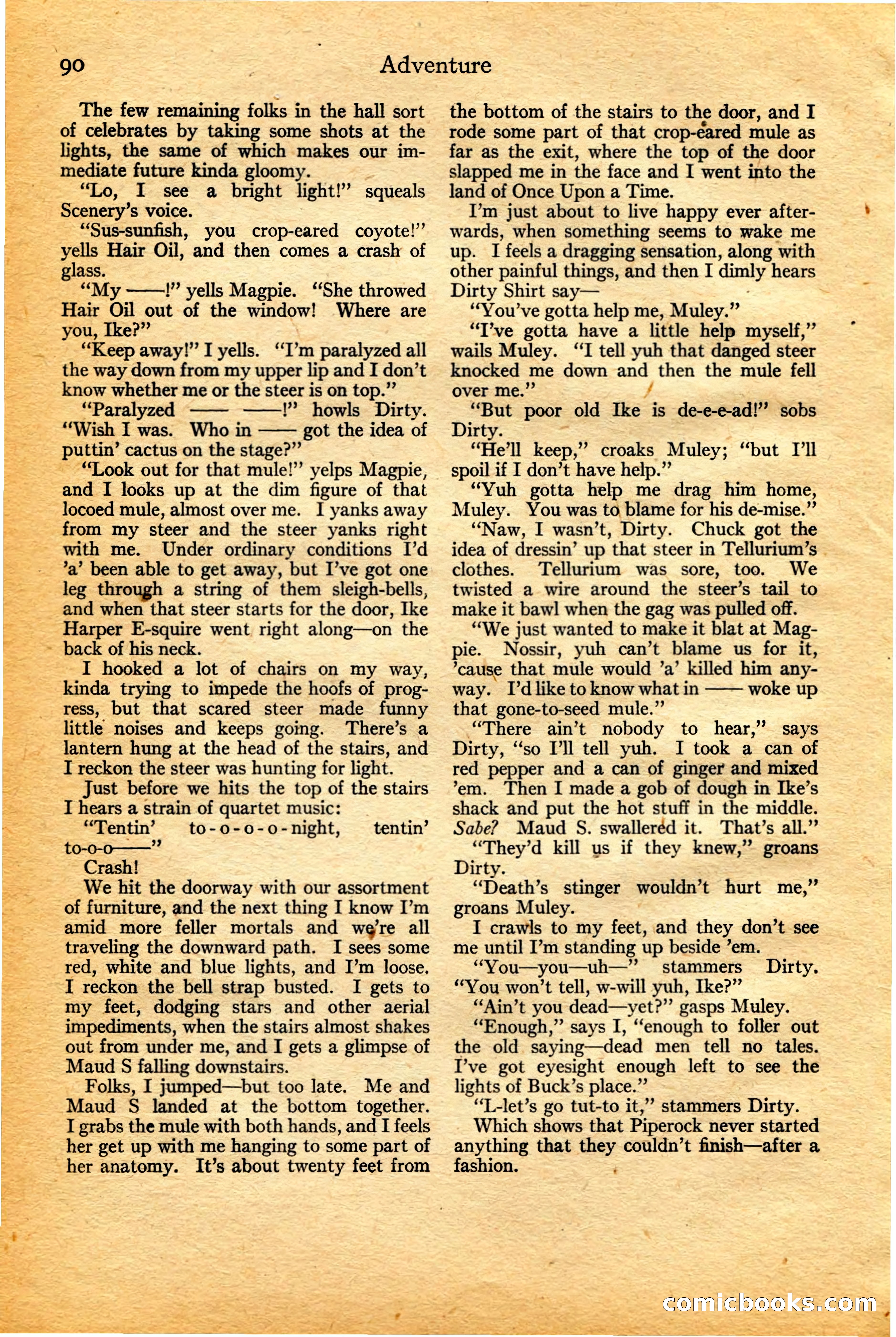 Adventure, February 20, 1922 — page 92 of 196