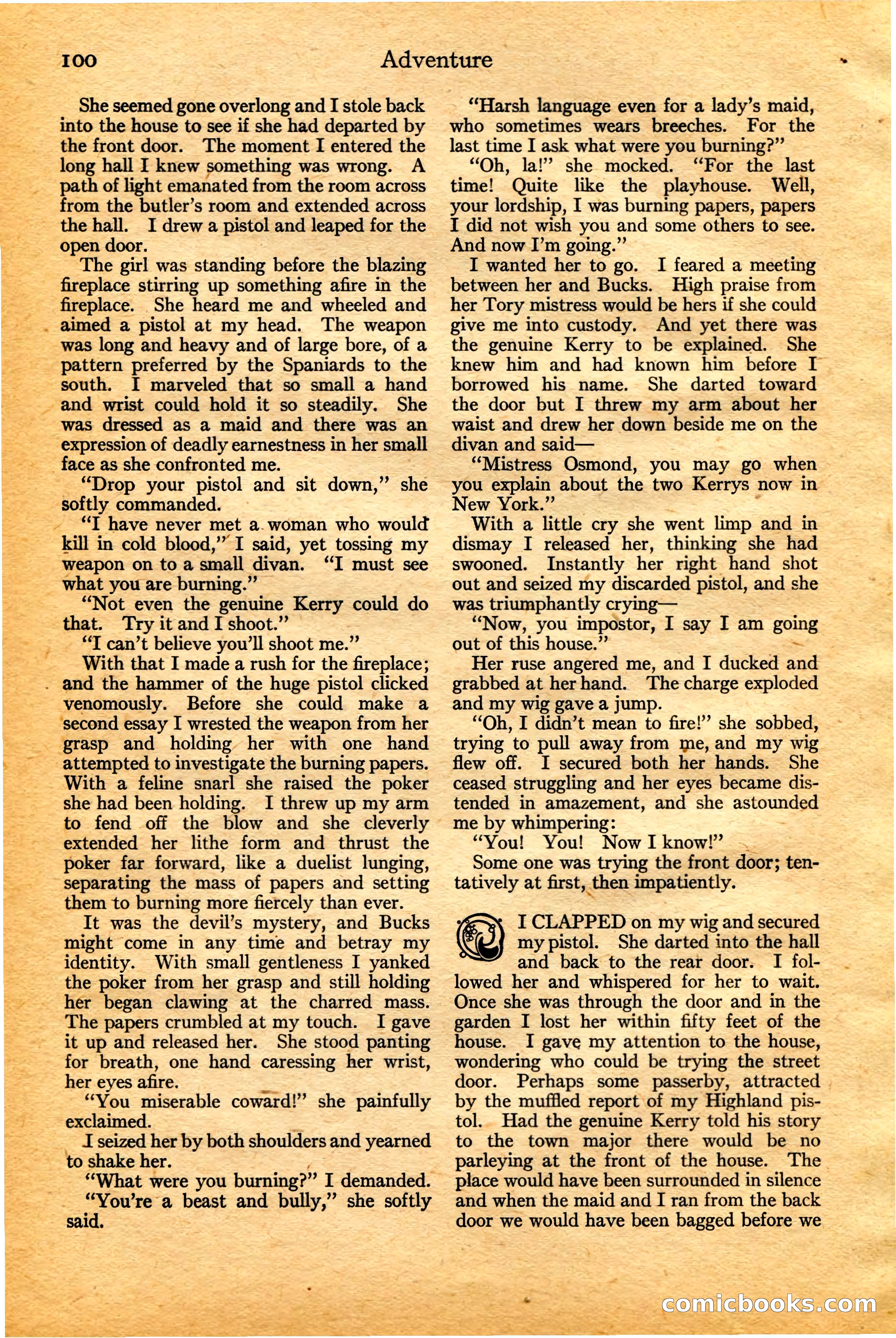 Adventure, February 20, 1922 — page 102 of 196