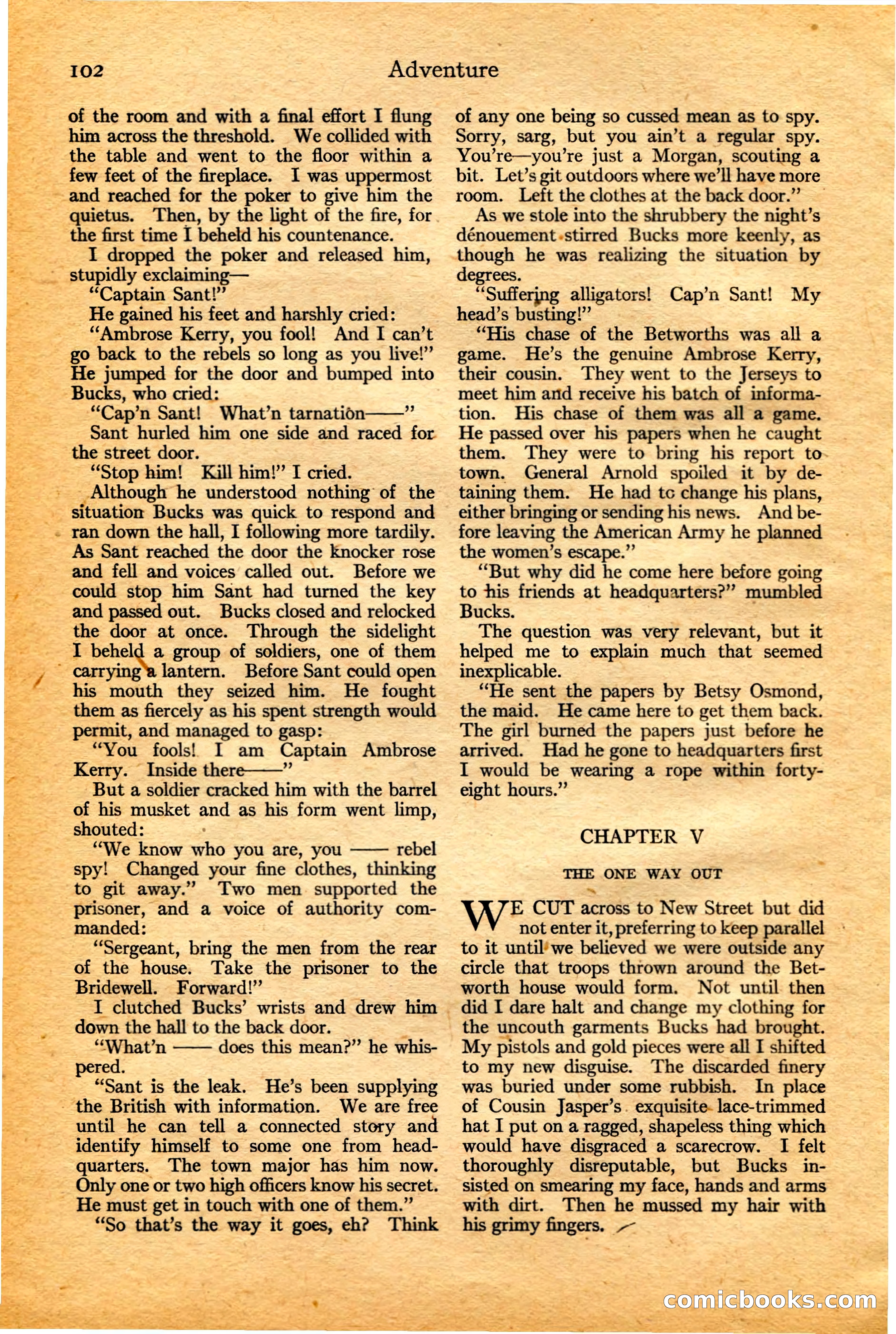 Adventure, February 20, 1922 — page 104 of 196