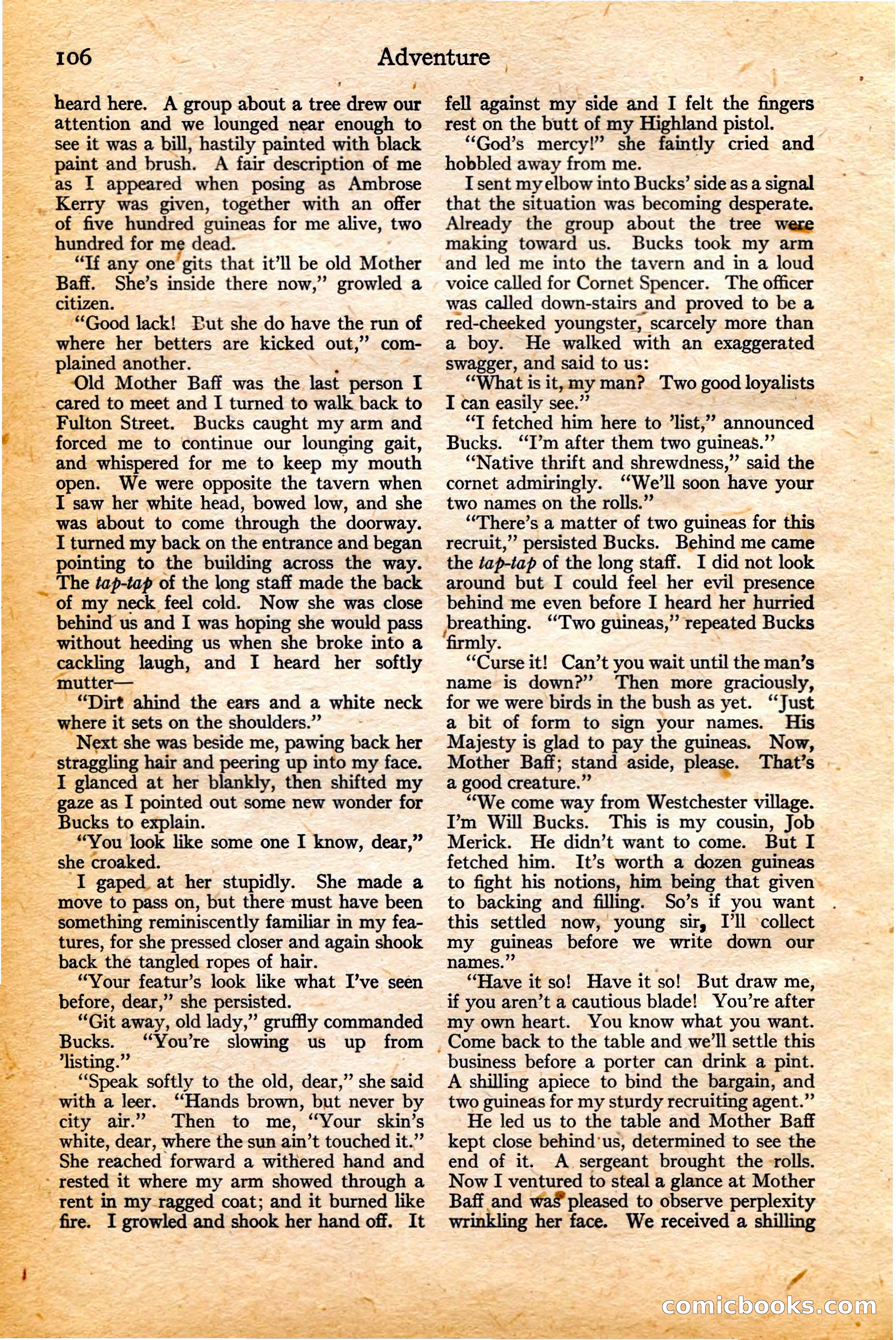 Adventure, February 20, 1922 — page 108 of 196