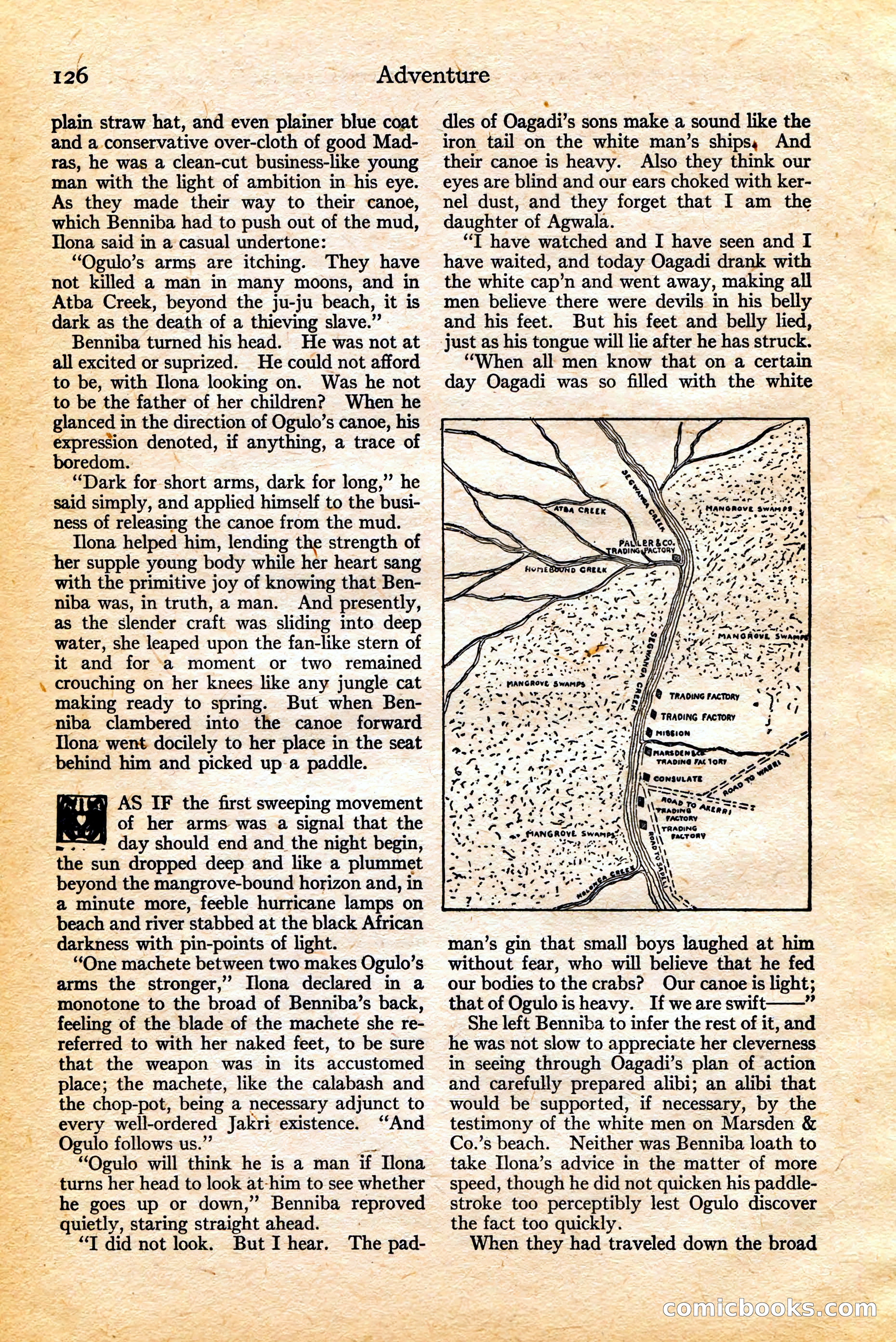 Adventure, February 20, 1922 — page 128 of 196