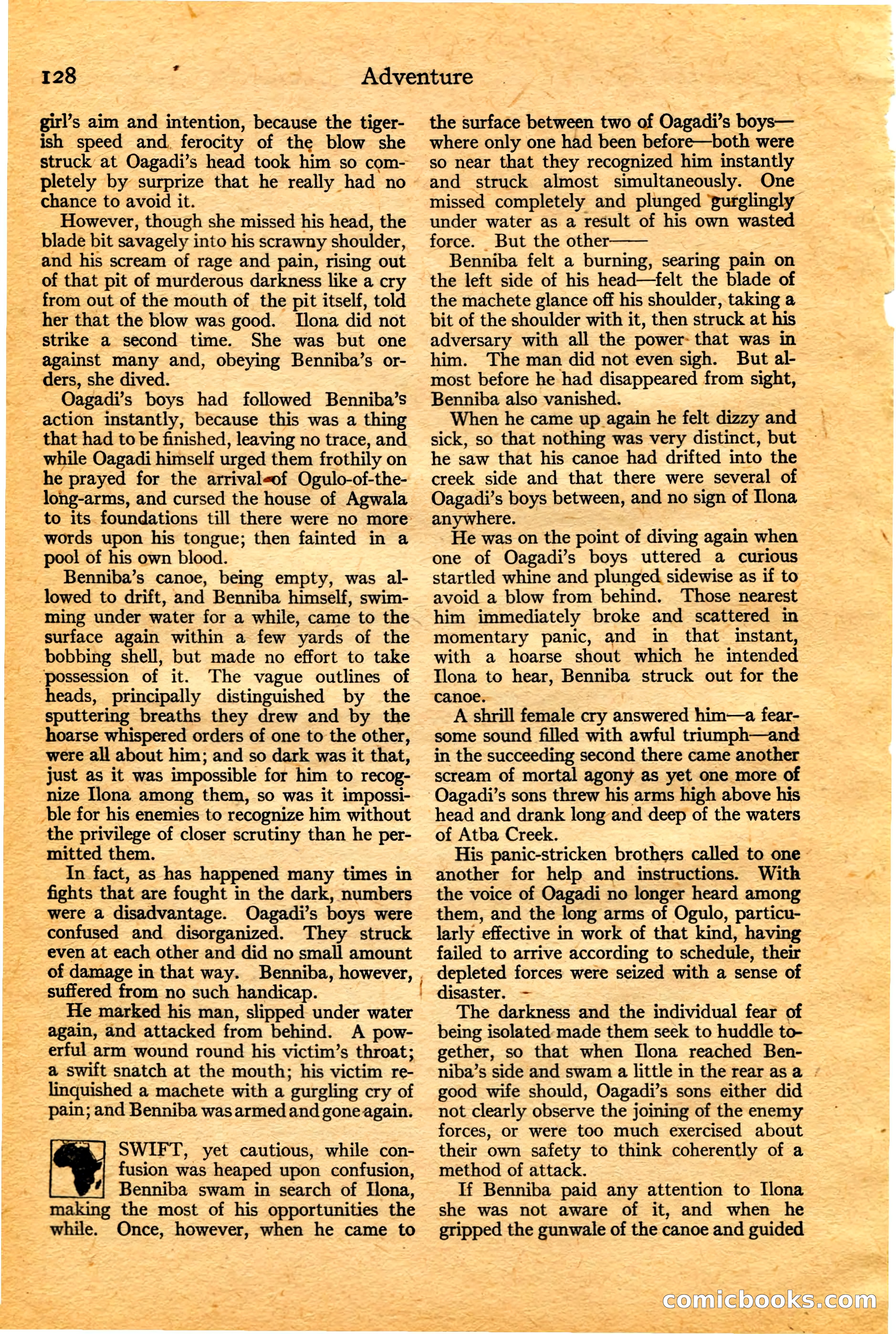 Adventure, February 20, 1922 — page 130 of 196