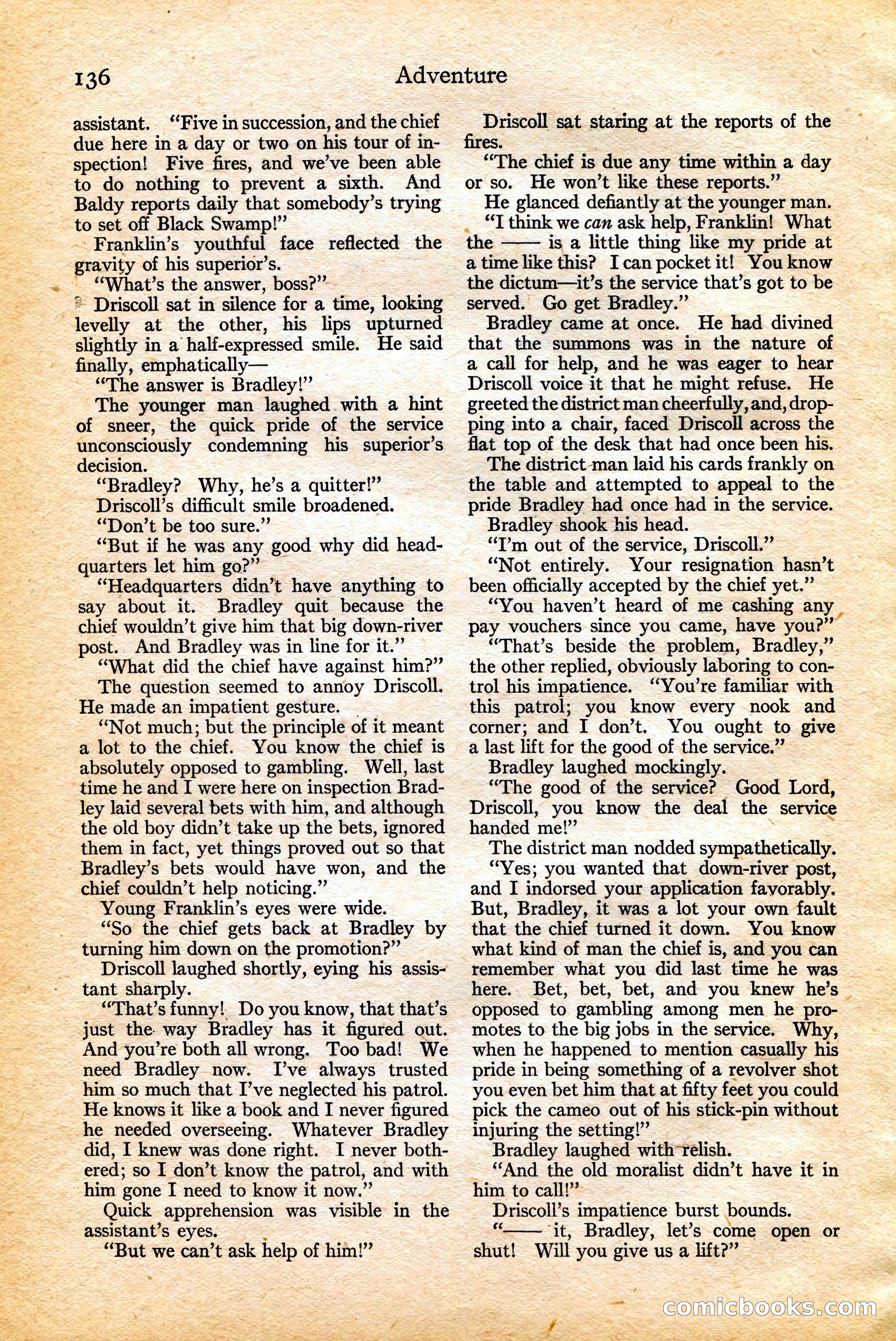 Adventure, February 20, 1922 — page 138 of 196