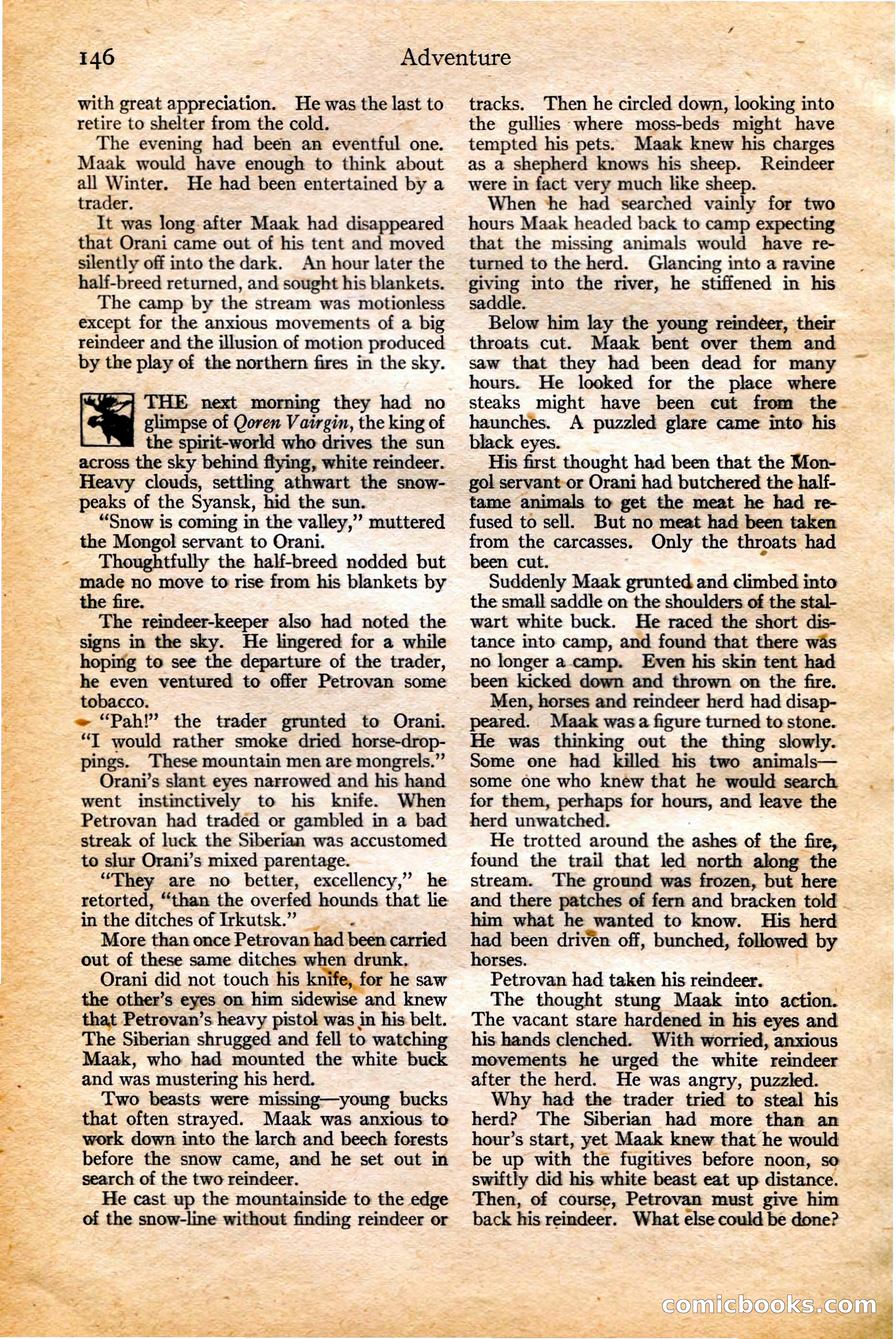 Adventure, February 20, 1922 — page 148 of 196