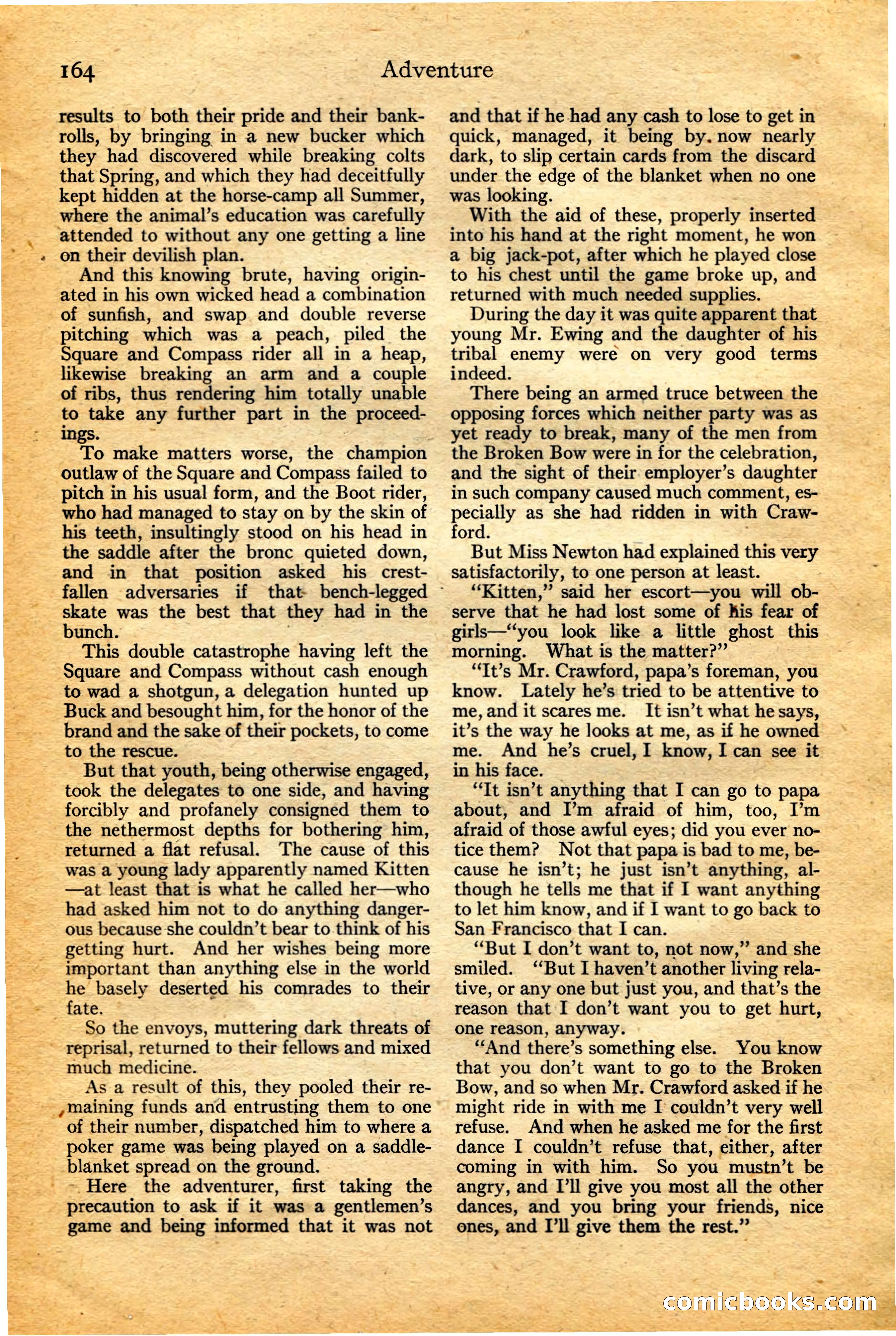 Adventure, February 20, 1922 — page 166 of 196