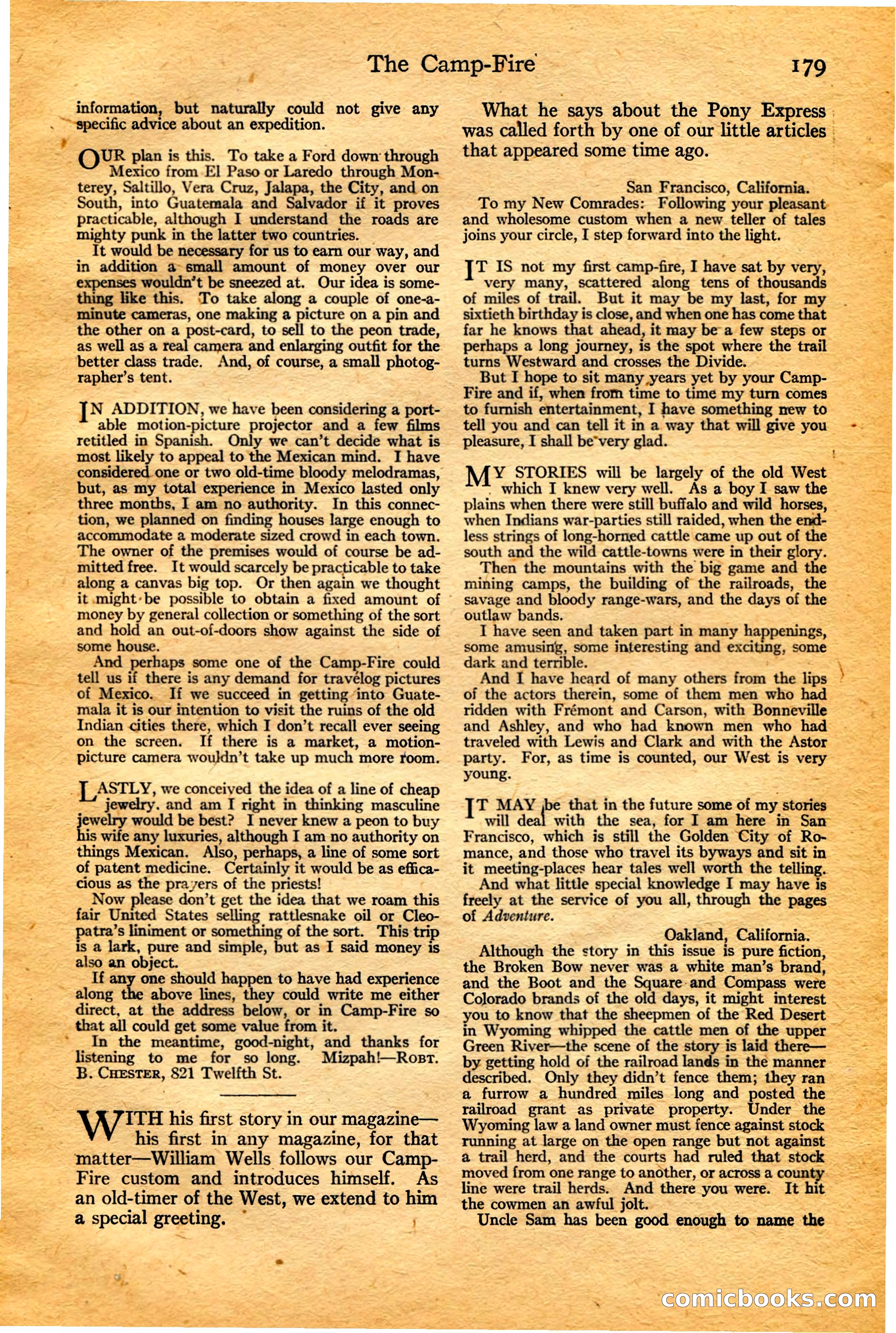 Adventure, February 20, 1922 — page 181 of 196