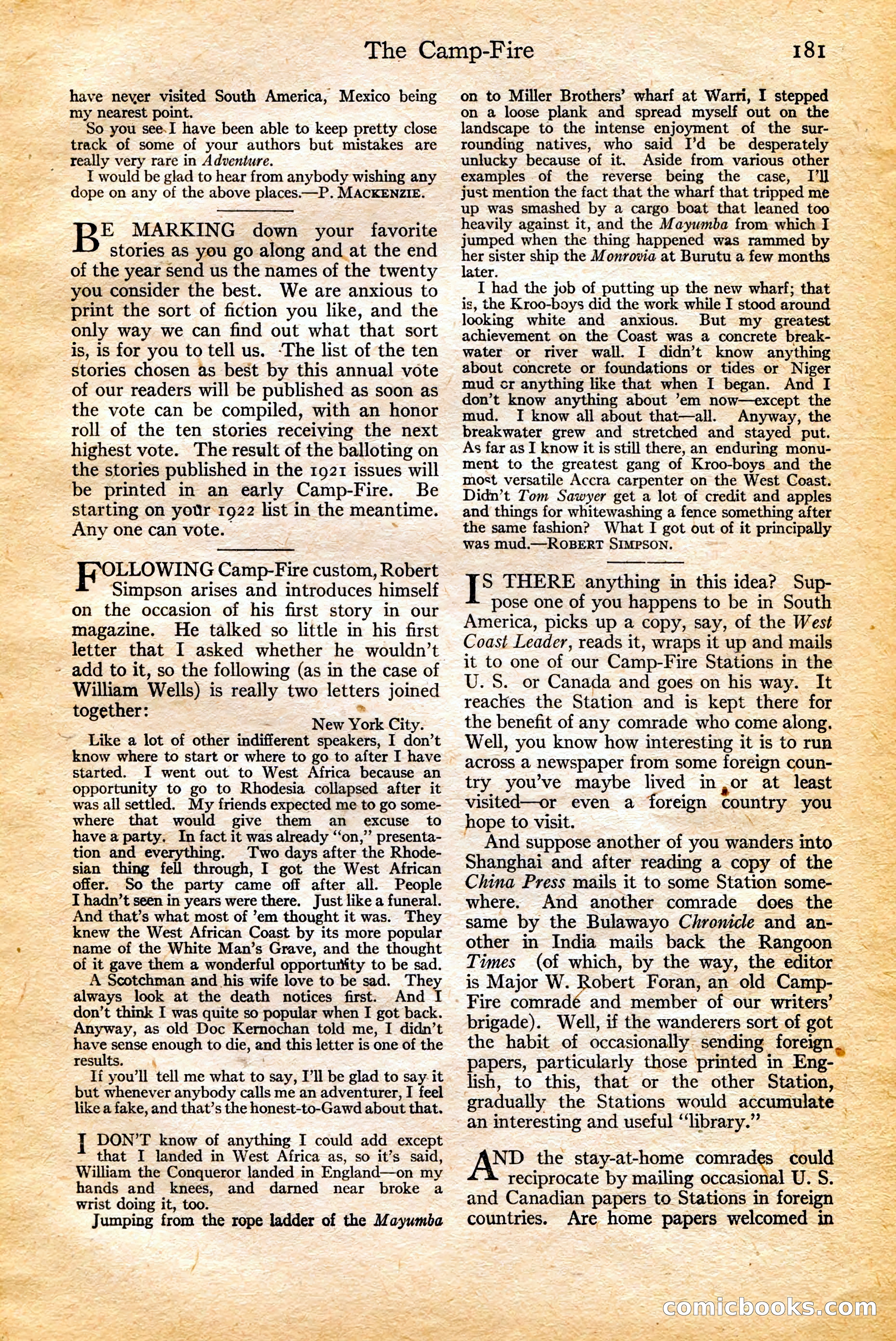 Adventure, February 20, 1922 — page 183 of 196