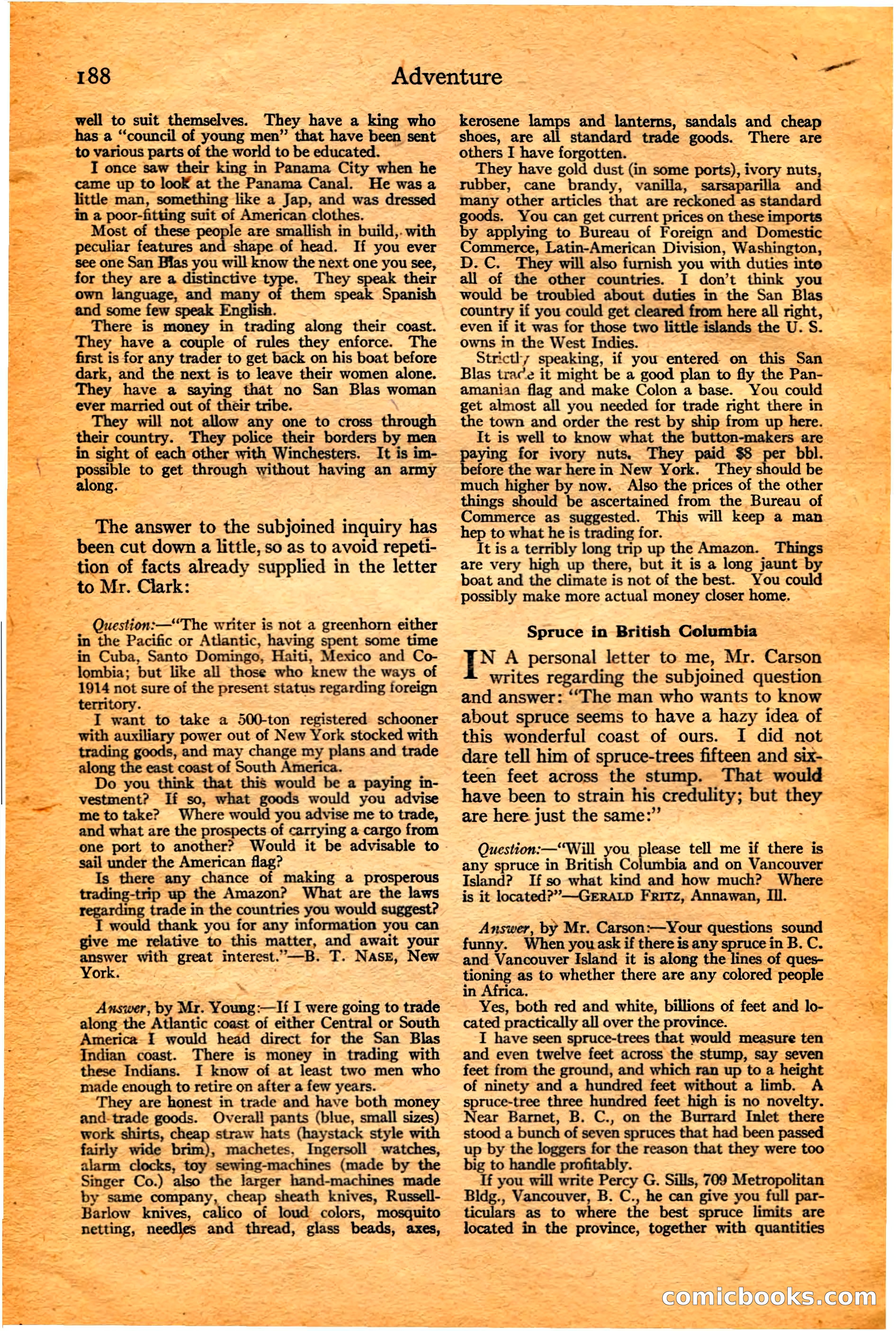 Adventure, February 20, 1922 — page 190 of 196